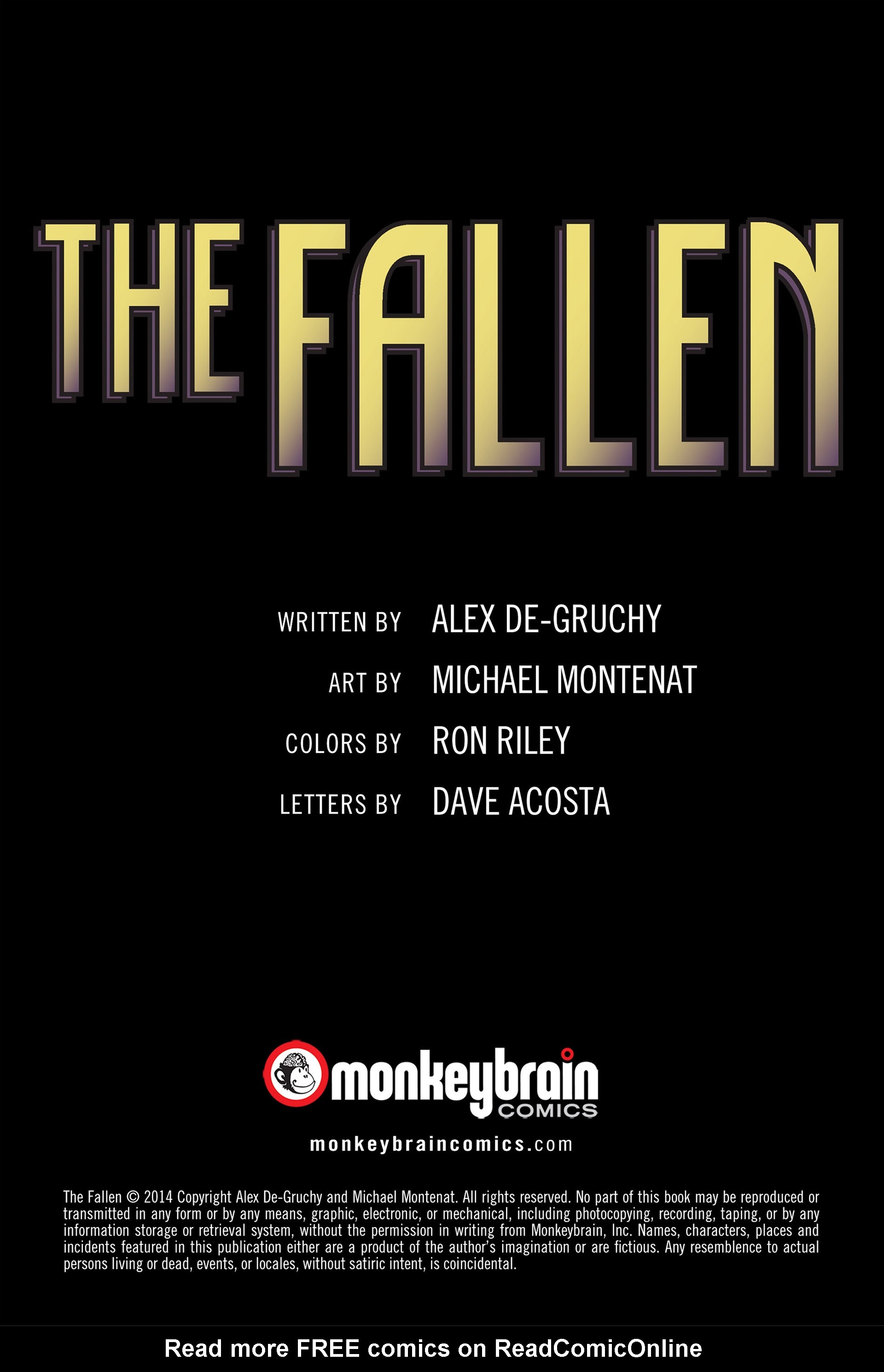 Read online The Fallen (2014) comic -  Issue #1 - 2