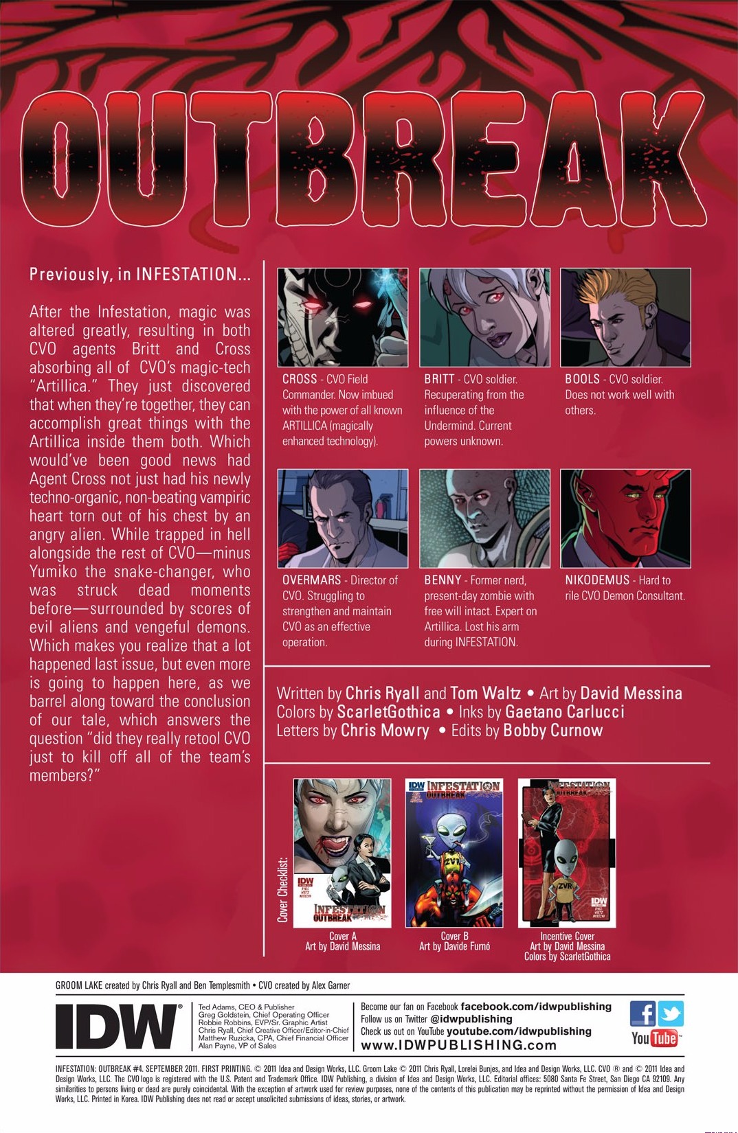 Read online Infestation: Outbreak comic -  Issue #4 - 4