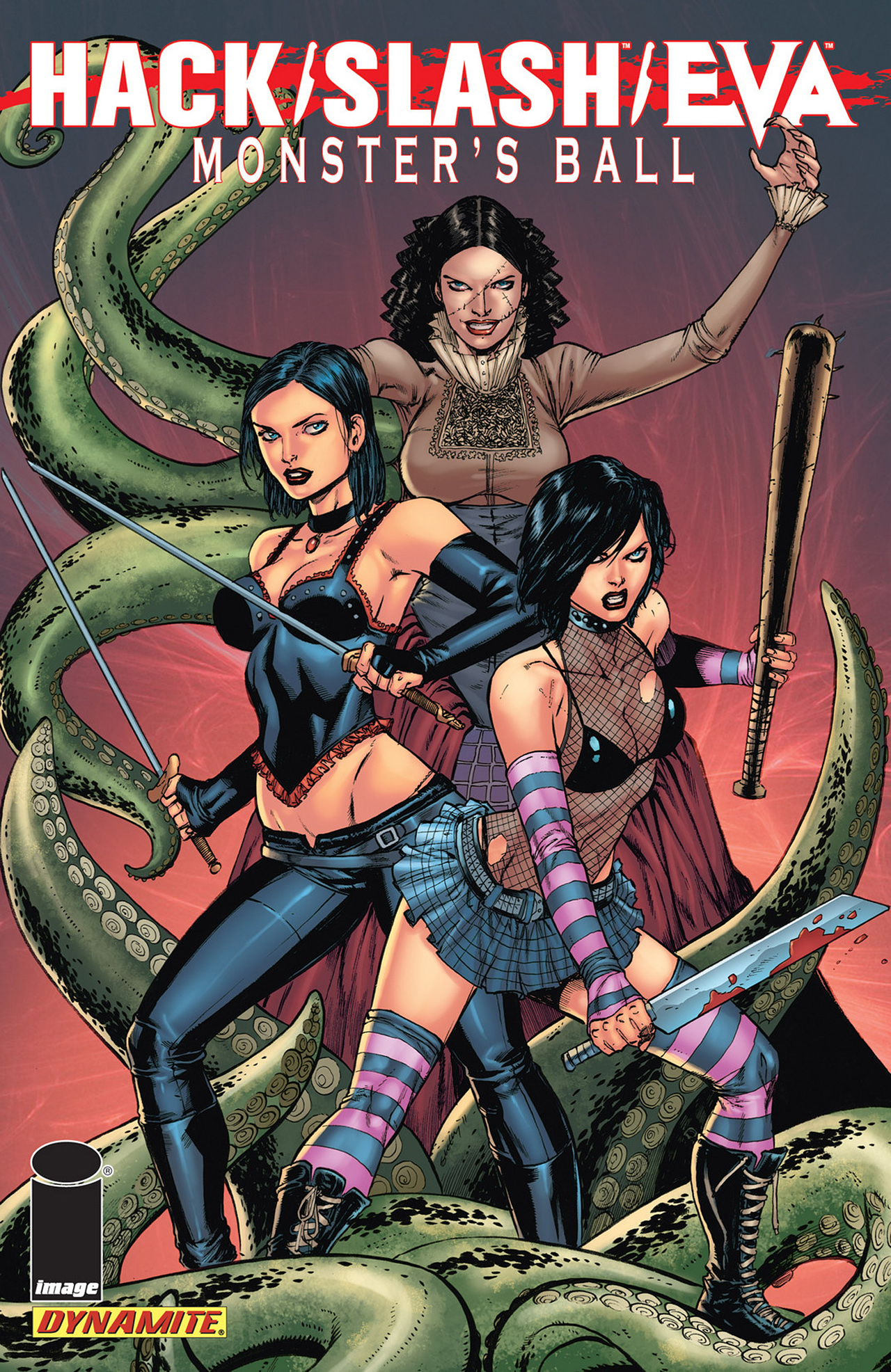 Read online Hack/Slash/Eva Monster's Ball comic -  Issue # _TPB - 1