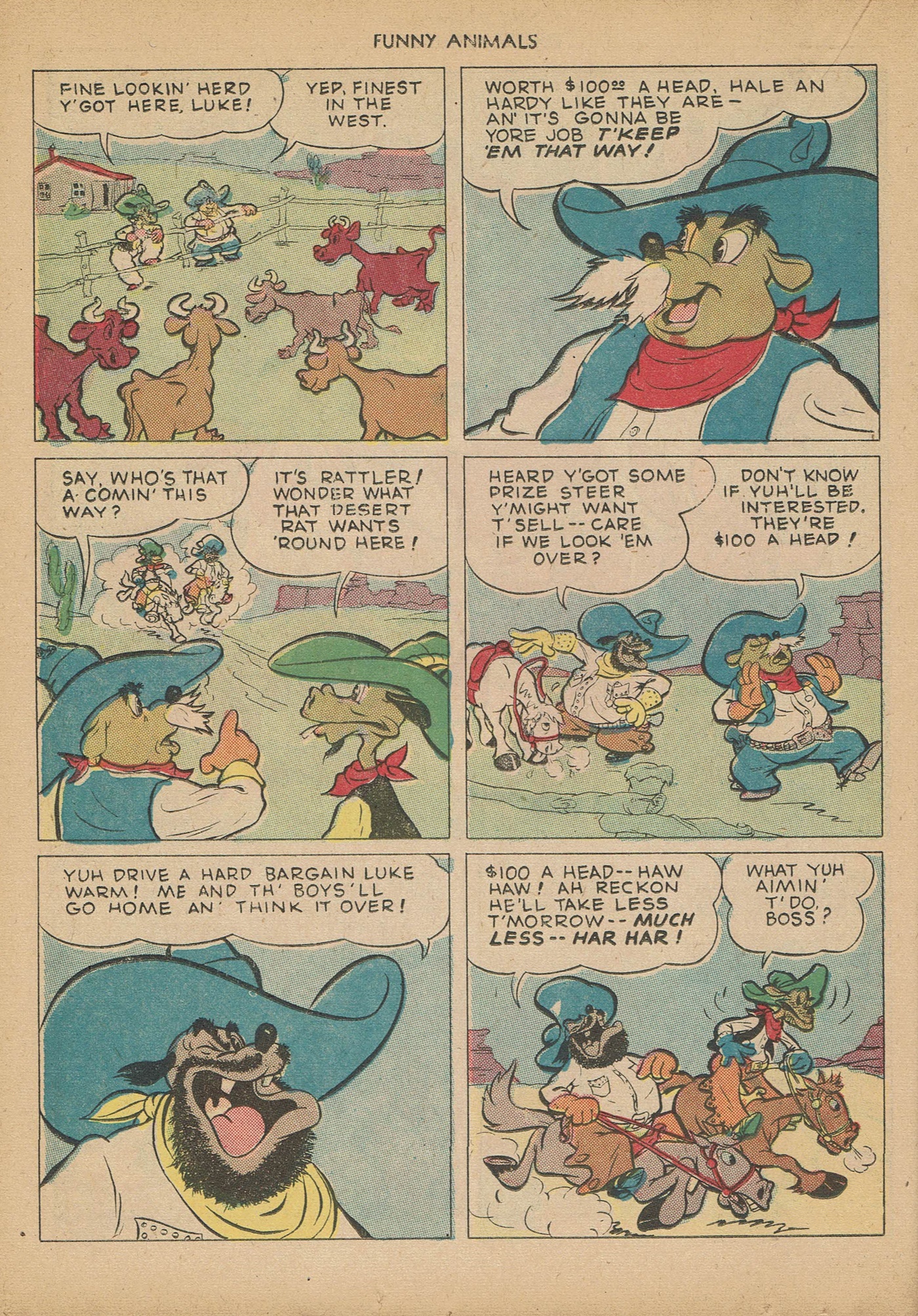 Read online Fawcett's Funny Animals comic -  Issue #14 - 32