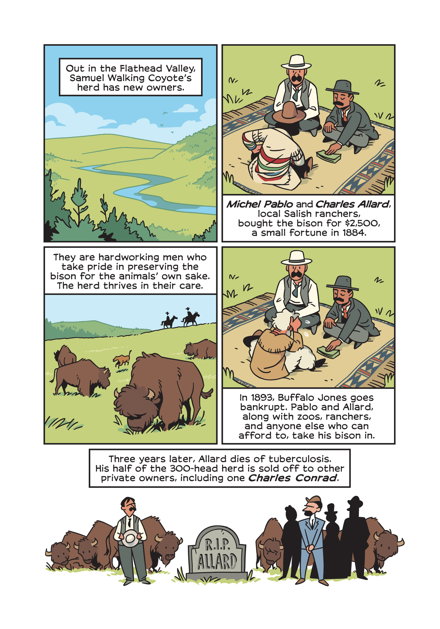 Read online History Comics comic -  Issue # The American Bison - The Buffalos Survival Tale - 100