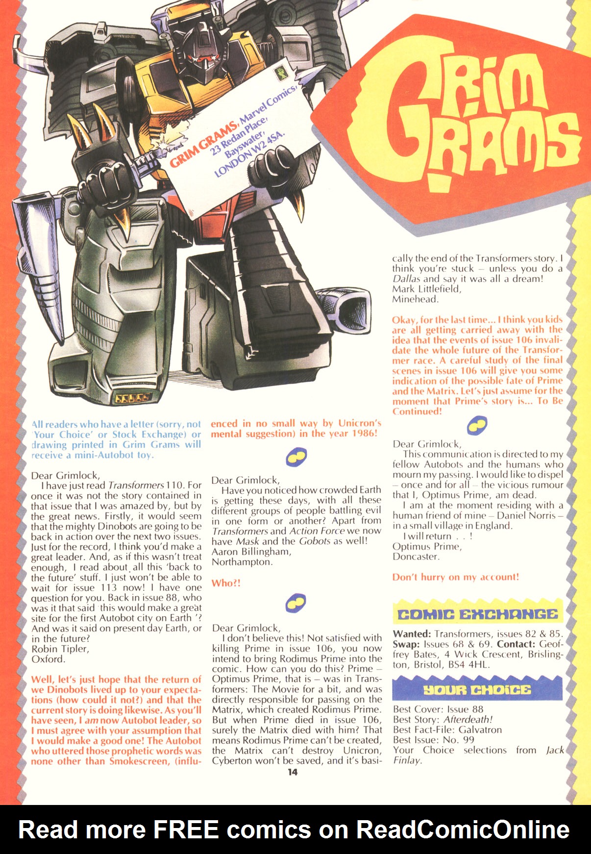 Read online The Transformers (UK) comic -  Issue #117 - 14