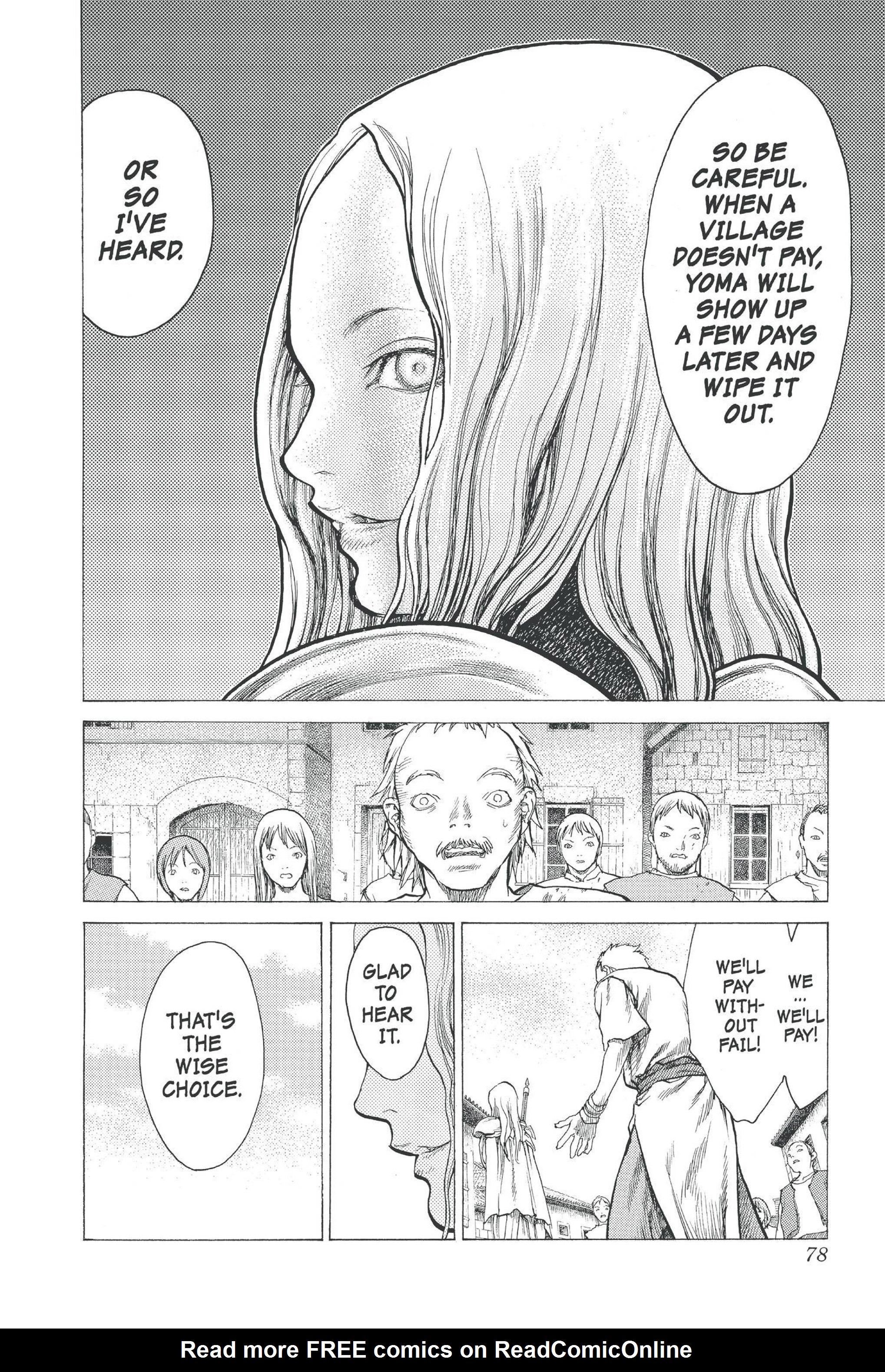 Read online Claymore comic -  Issue #3 - 73