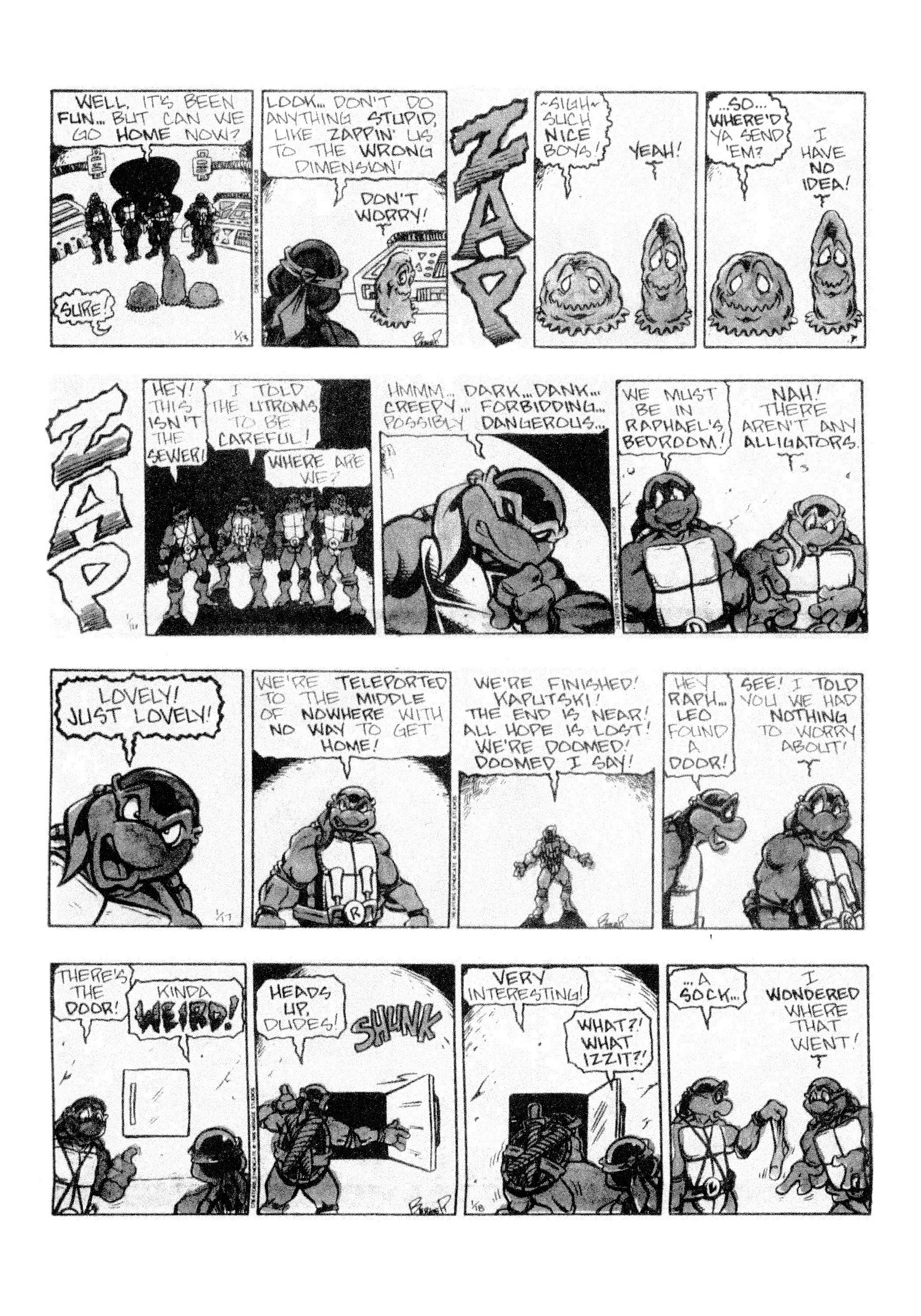 Read online Teenage Mutant Ninja Turtles: Complete Newspaper Daily Comic Strip Collection comic -  Issue # TPB 3 (Part 1) - 71
