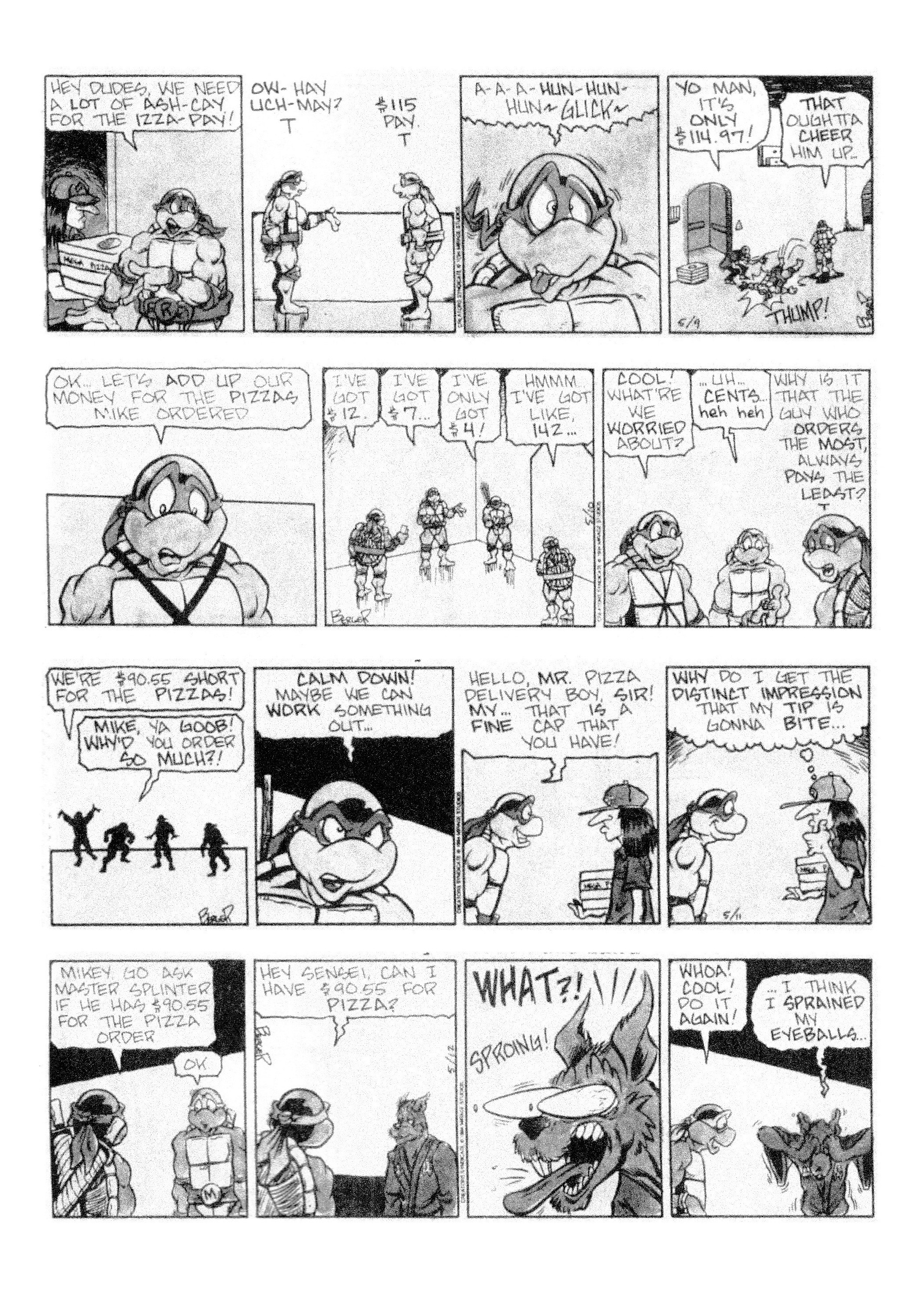 Read online Teenage Mutant Ninja Turtles: Complete Newspaper Daily Comic Strip Collection comic -  Issue # TPB 3 (Part 1) - 25