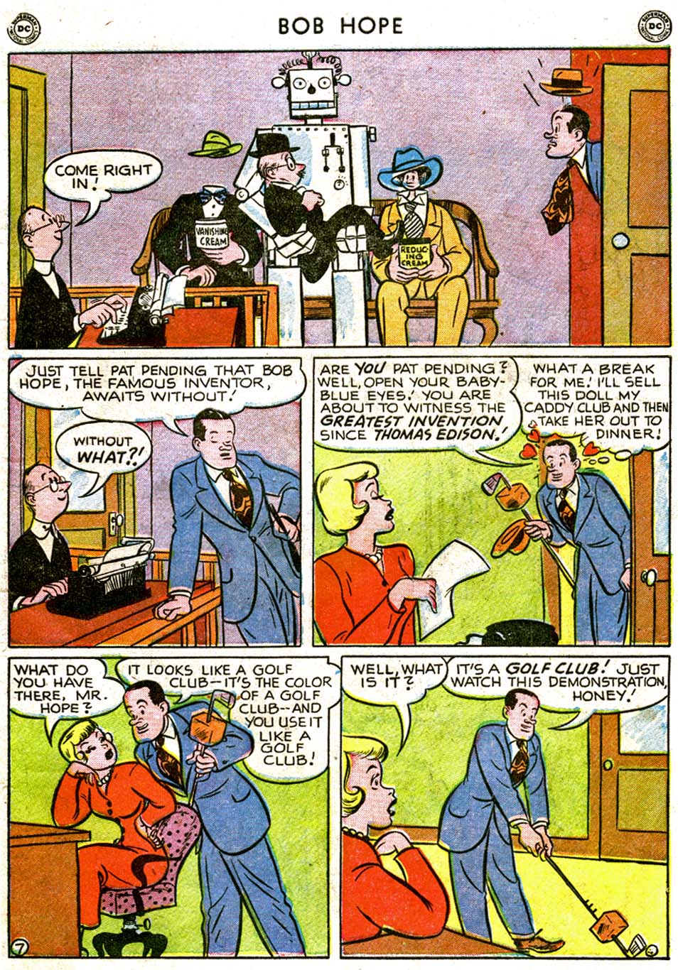 Read online The Adventures of Bob Hope comic -  Issue #1 - 9