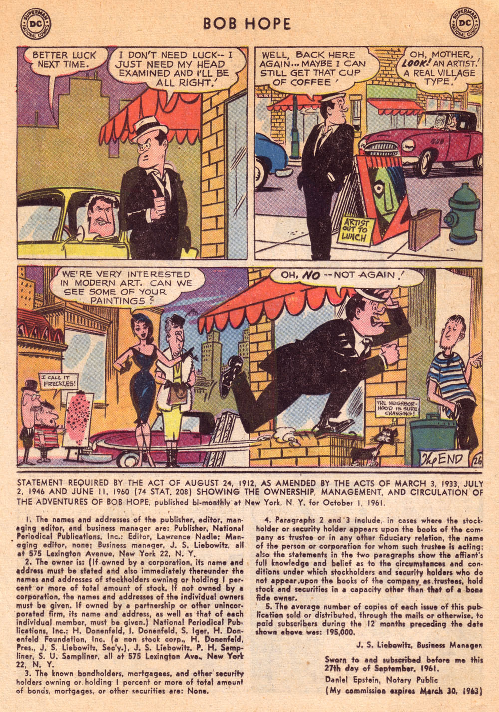 Read online The Adventures of Bob Hope comic -  Issue #73 - 33