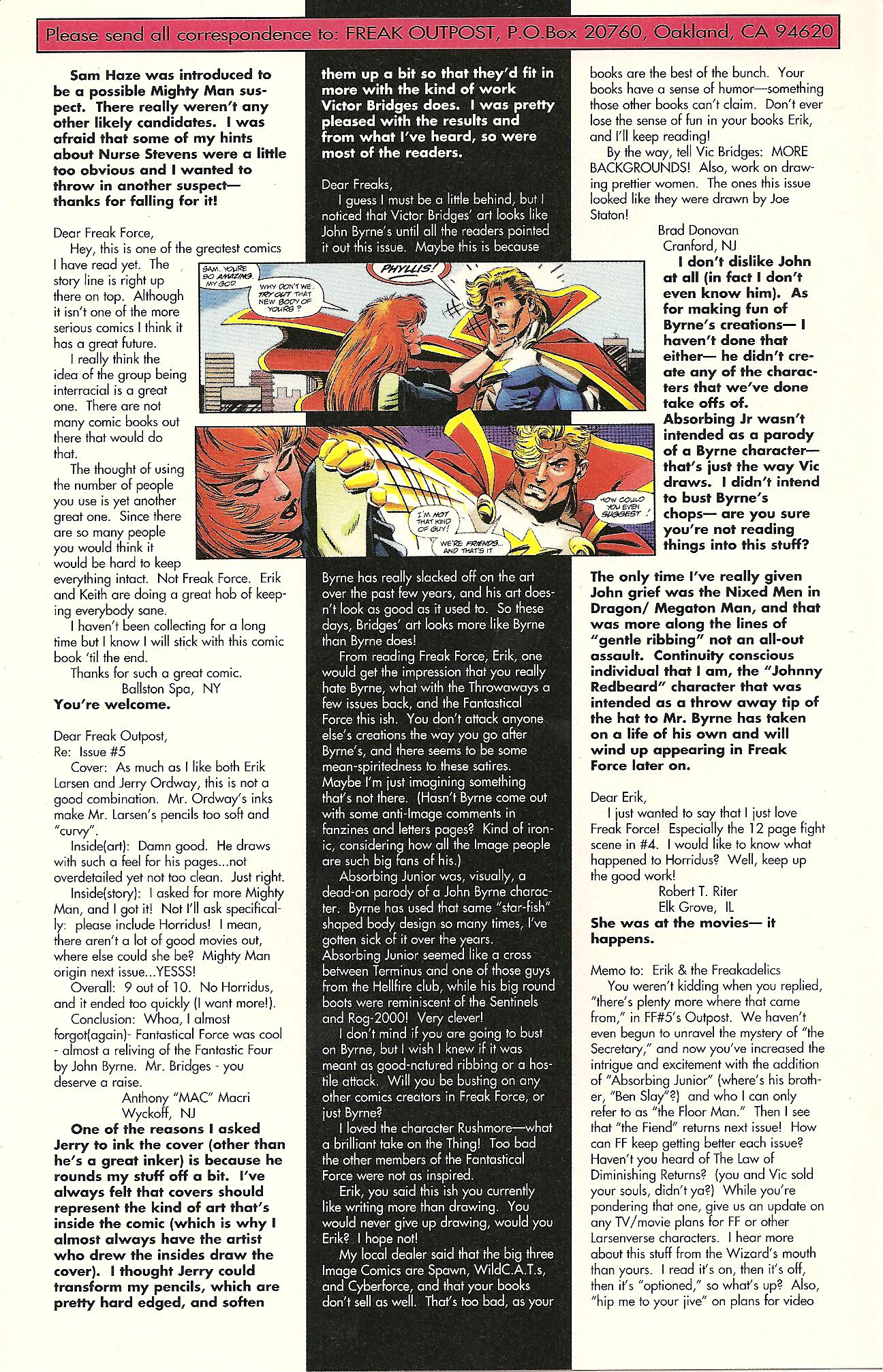 Read online Freak Force (1993) comic -  Issue #6 - 28