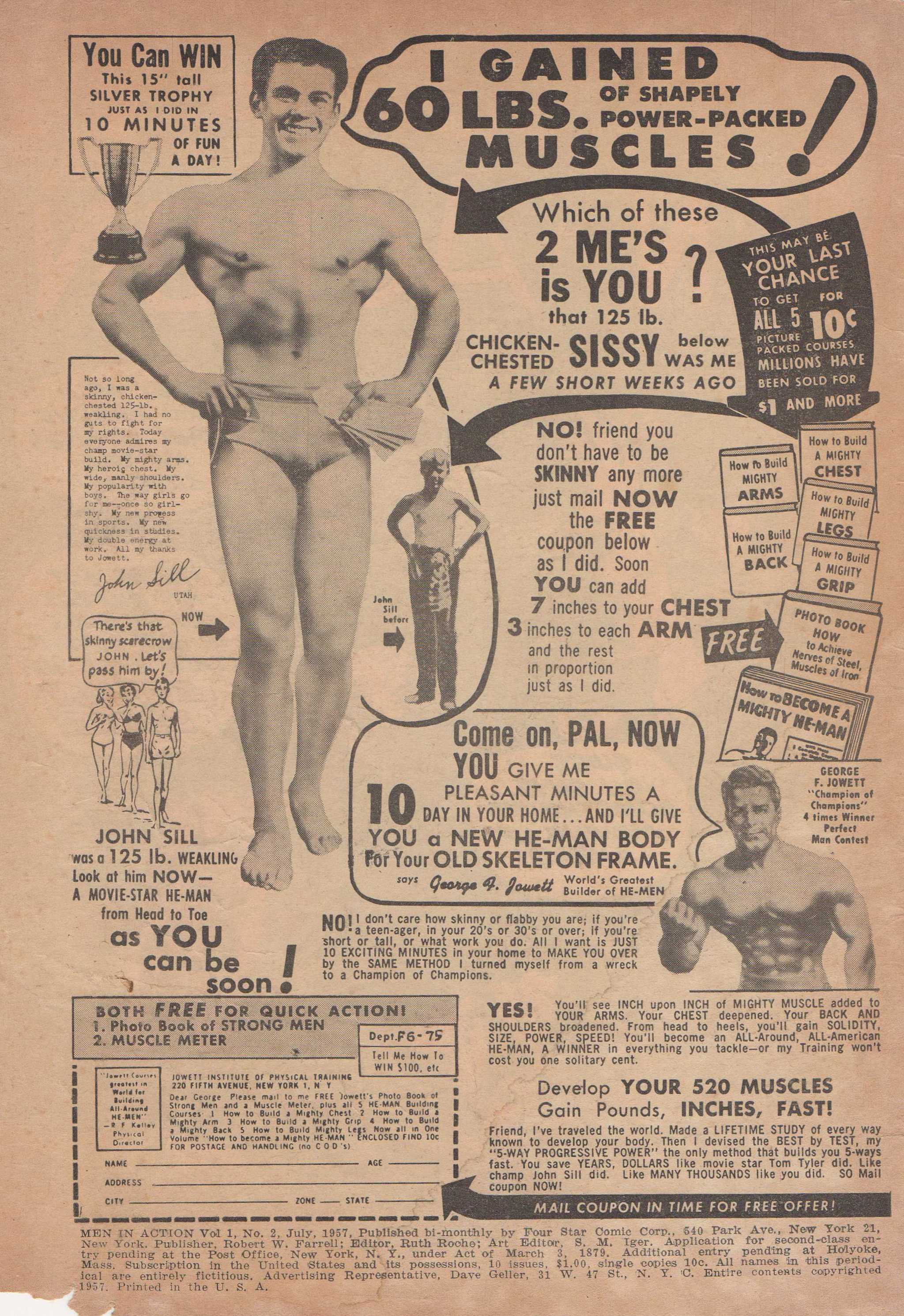 Read online Men in Action (1957) comic -  Issue #2 - 3