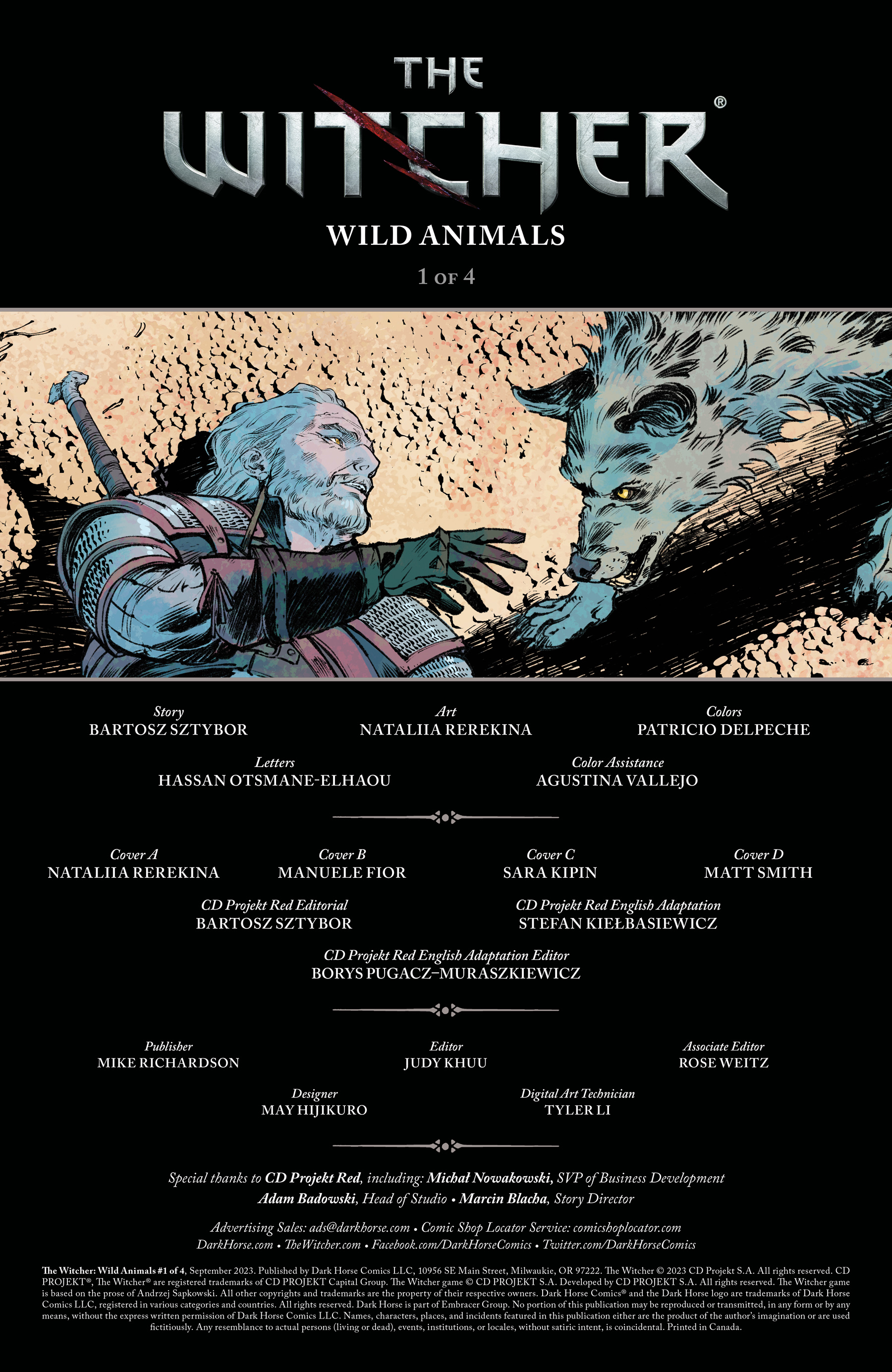 Read online The Witcher: Wild Animals comic -  Issue #1 - 2