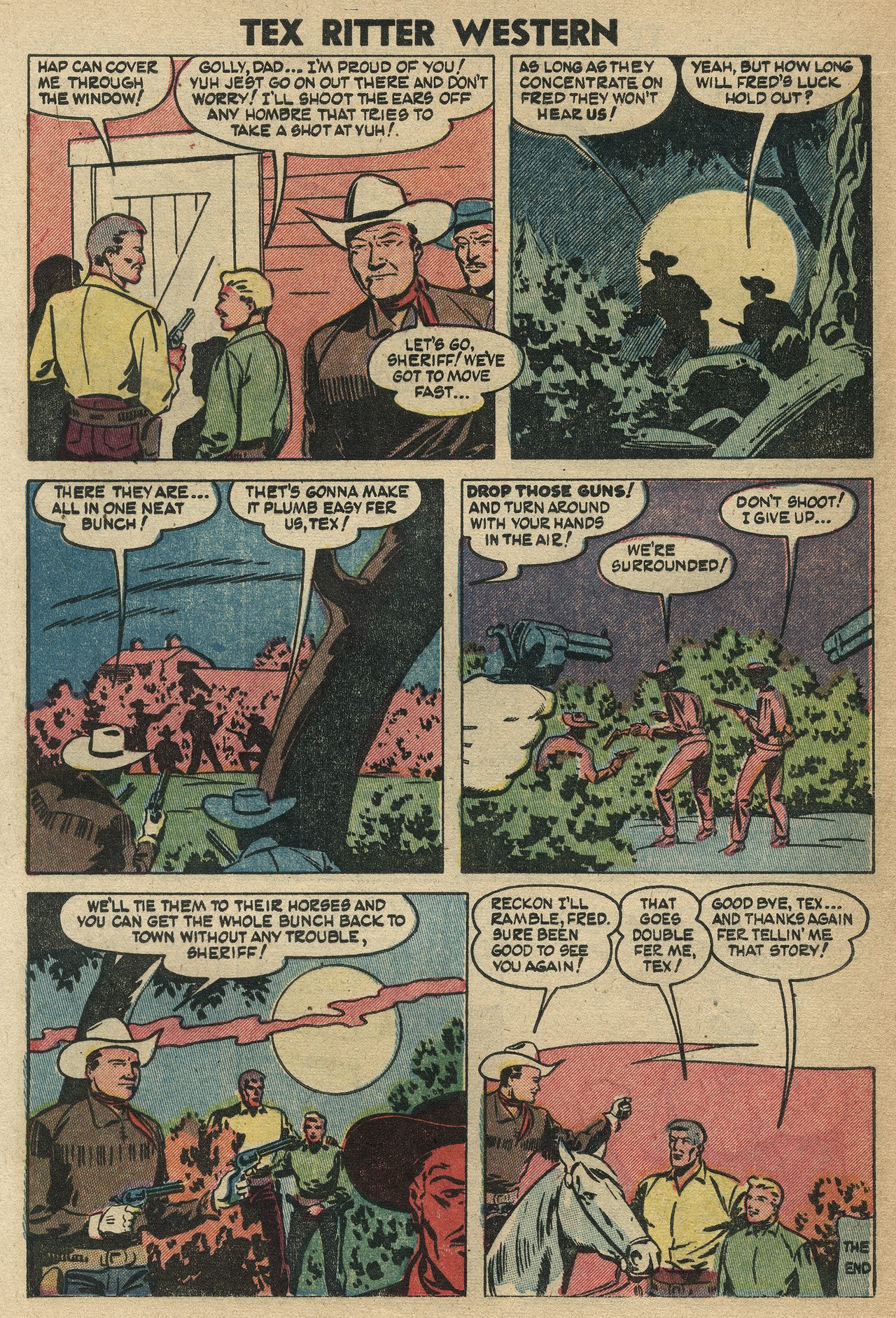 Read online Tex Ritter Western comic -  Issue #21 - 28