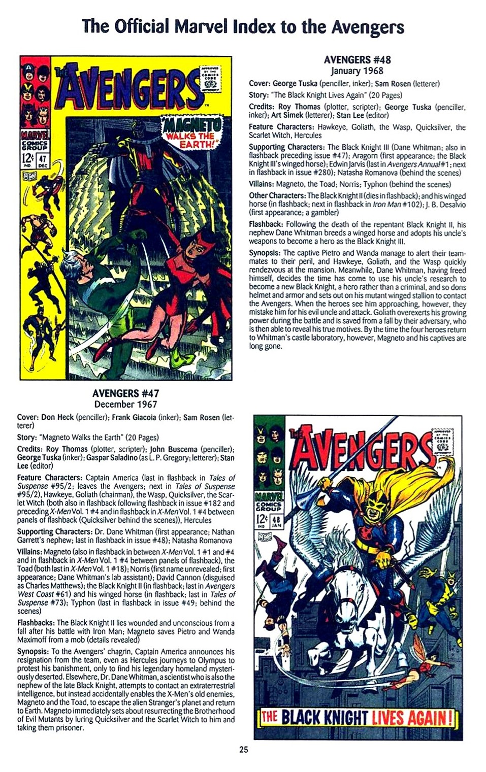 Read online The Official Marvel Index to the Avengers comic -  Issue #1 - 27
