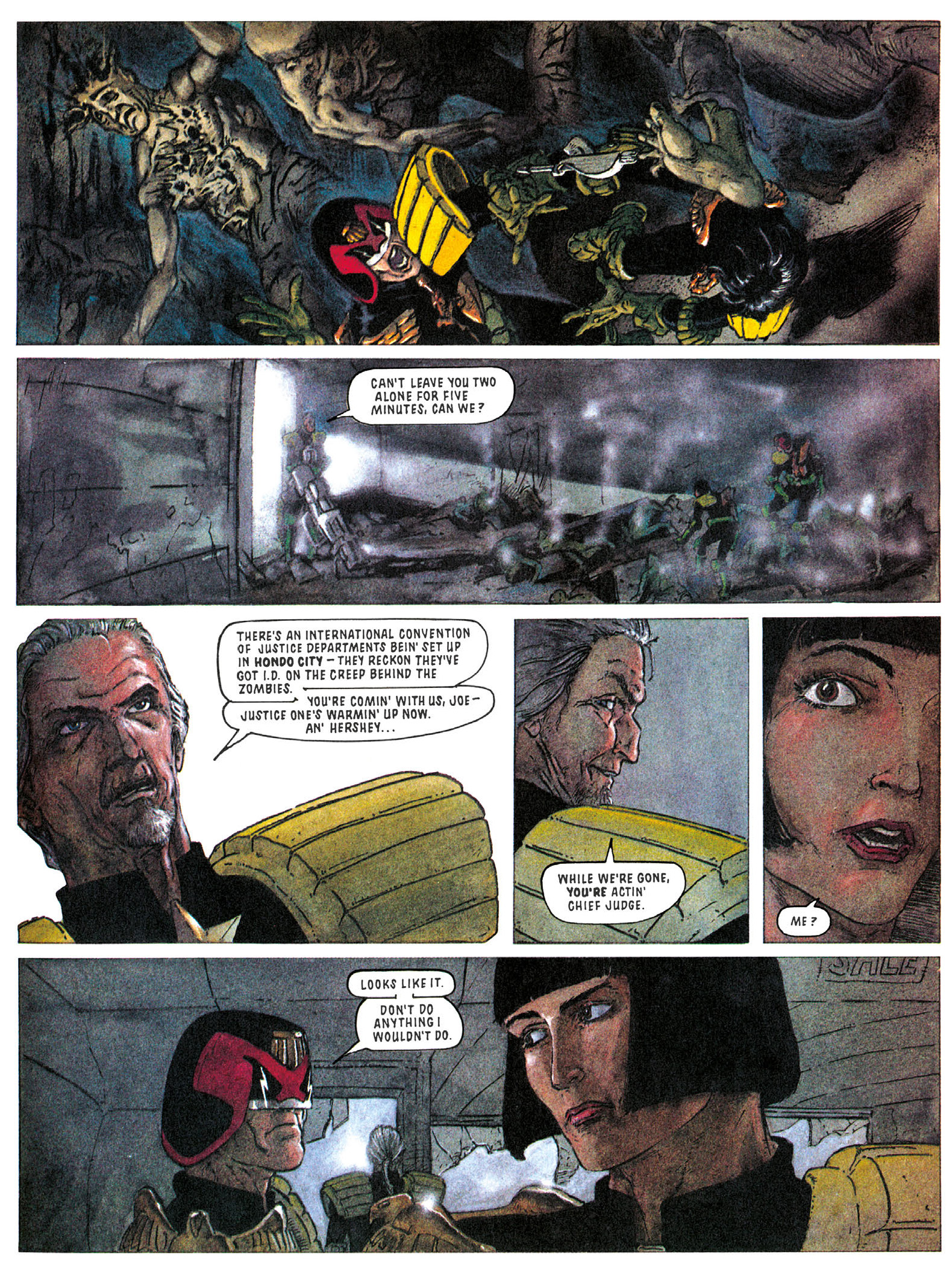 Read online Essential Judge Dredd: Judgement Day comic -  Issue # TPB - 79