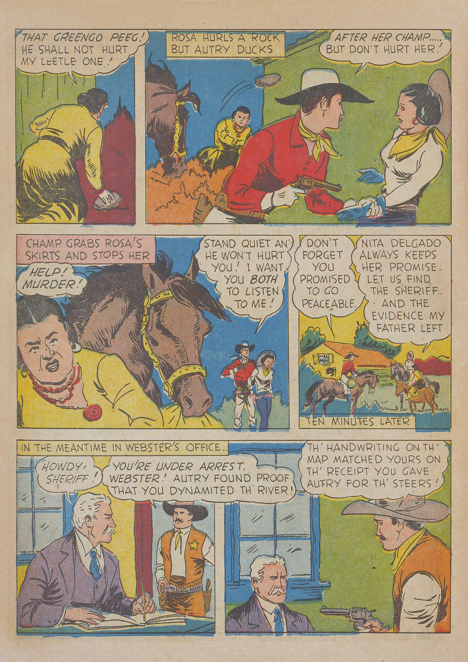 Read online Gene Autry Comics comic -  Issue #10 - 56