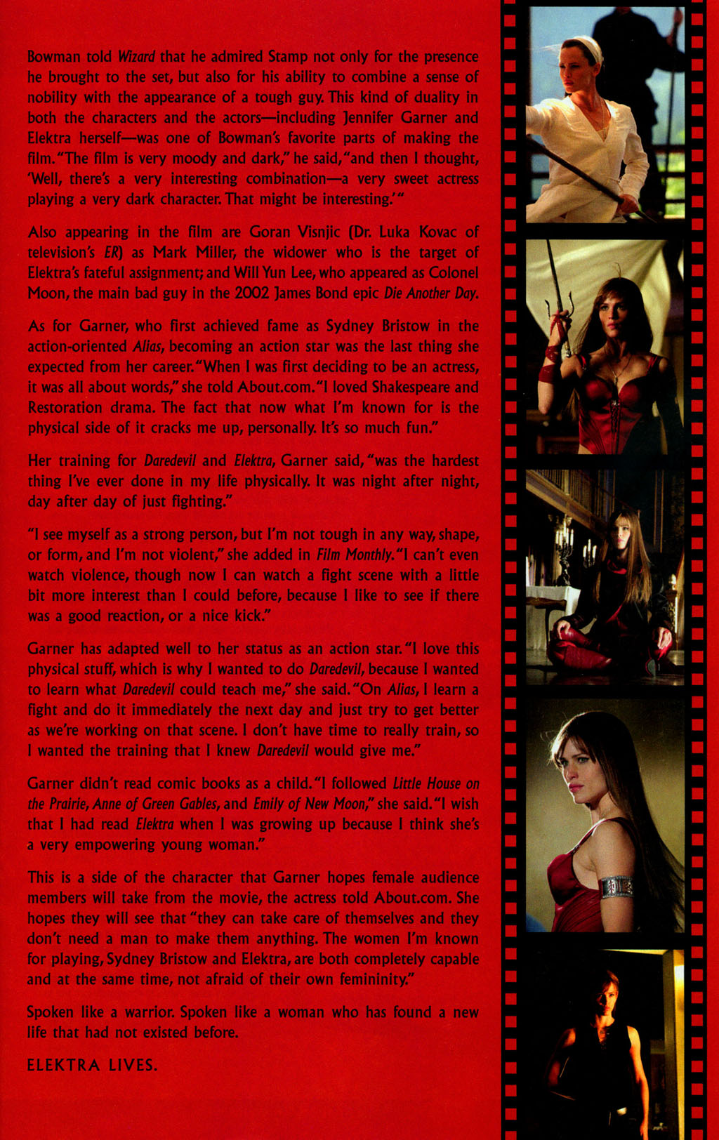 Read online Elektra: The Official Movie Adaptation comic -  Issue # Full - 54