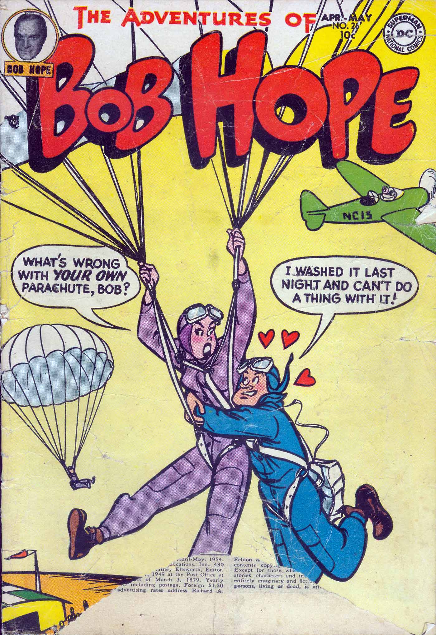 Read online The Adventures of Bob Hope comic -  Issue #26 - 1