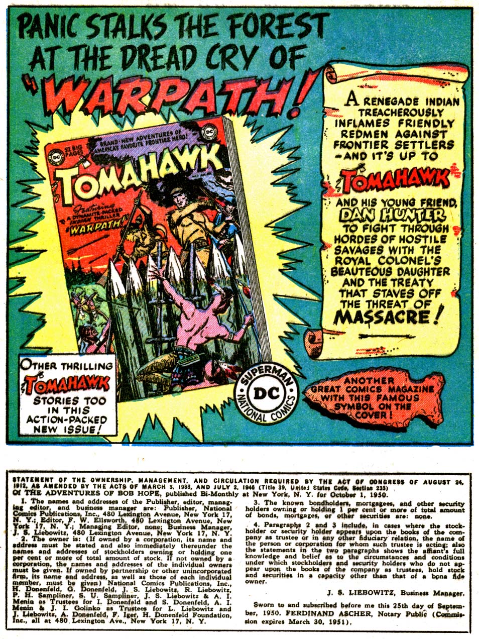 Read online The Adventures of Bob Hope comic -  Issue #7 - 43