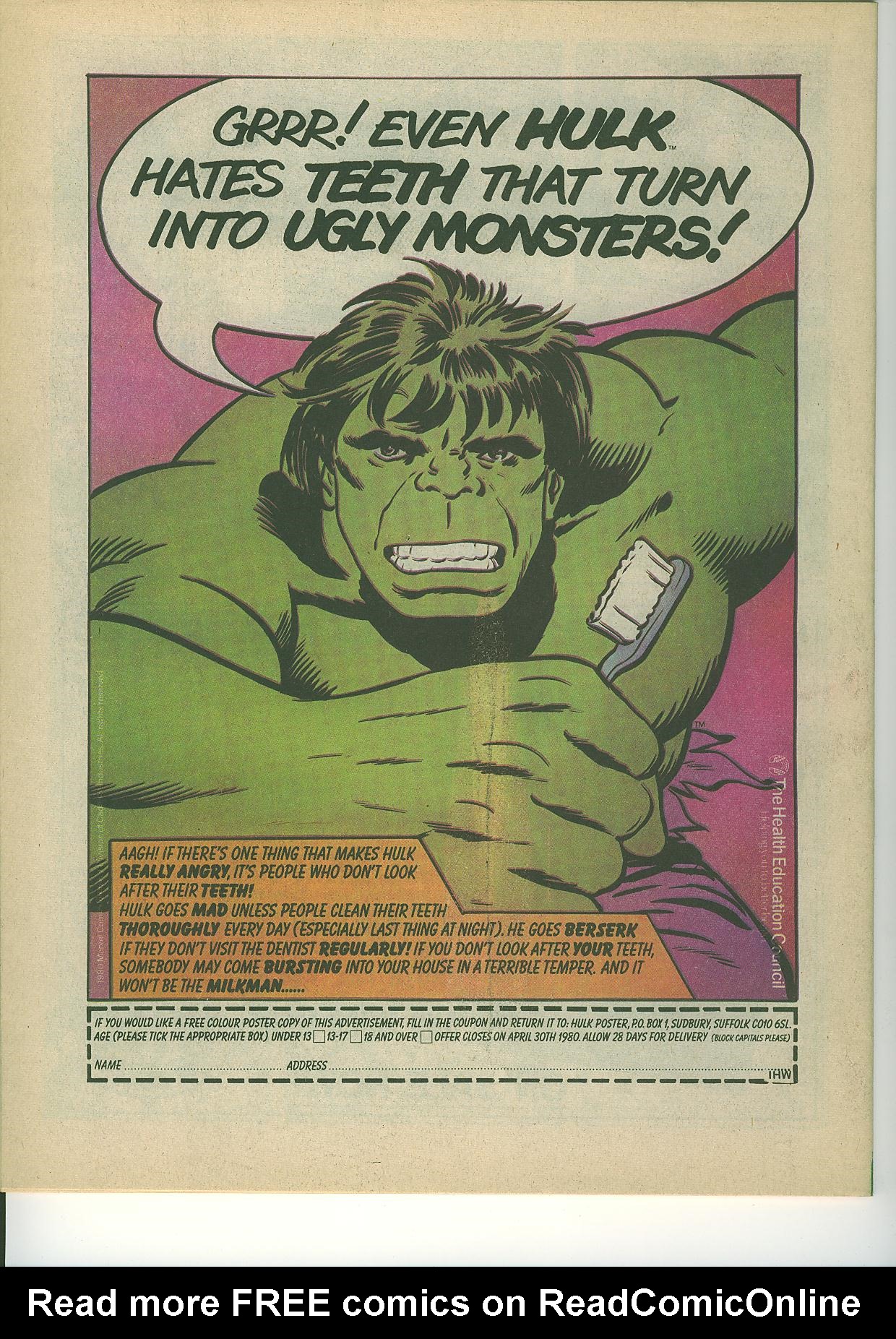 Read online The Incredible Hulk Weekly comic -  Issue #52 - 32