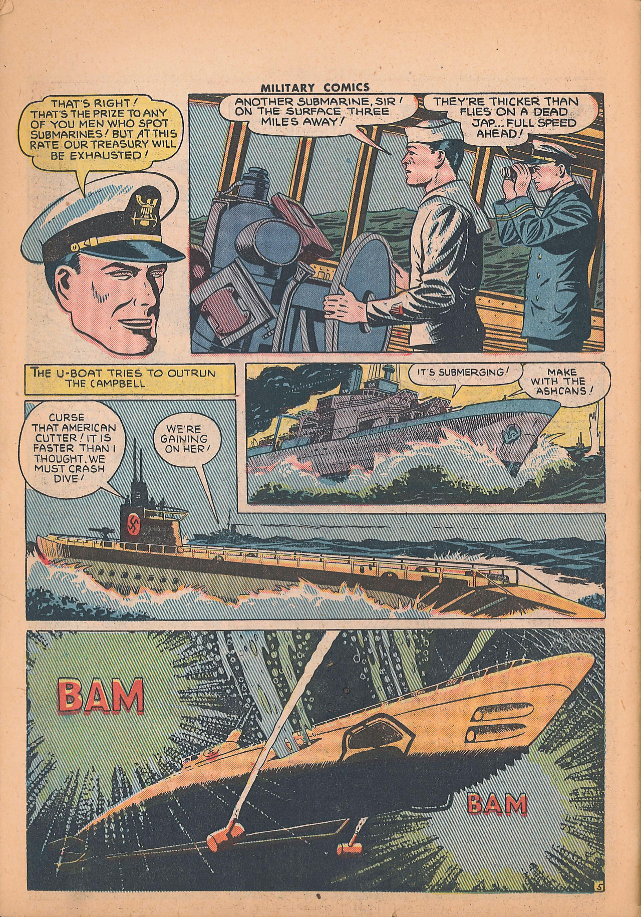 Read online Military Comics comic -  Issue #25 - 56