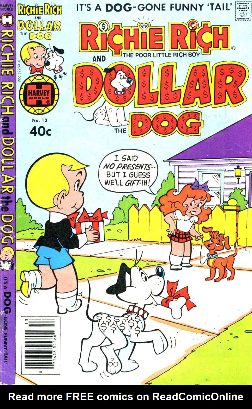 Read online Richie Rich & Dollar the Dog comic -  Issue #13 - 1