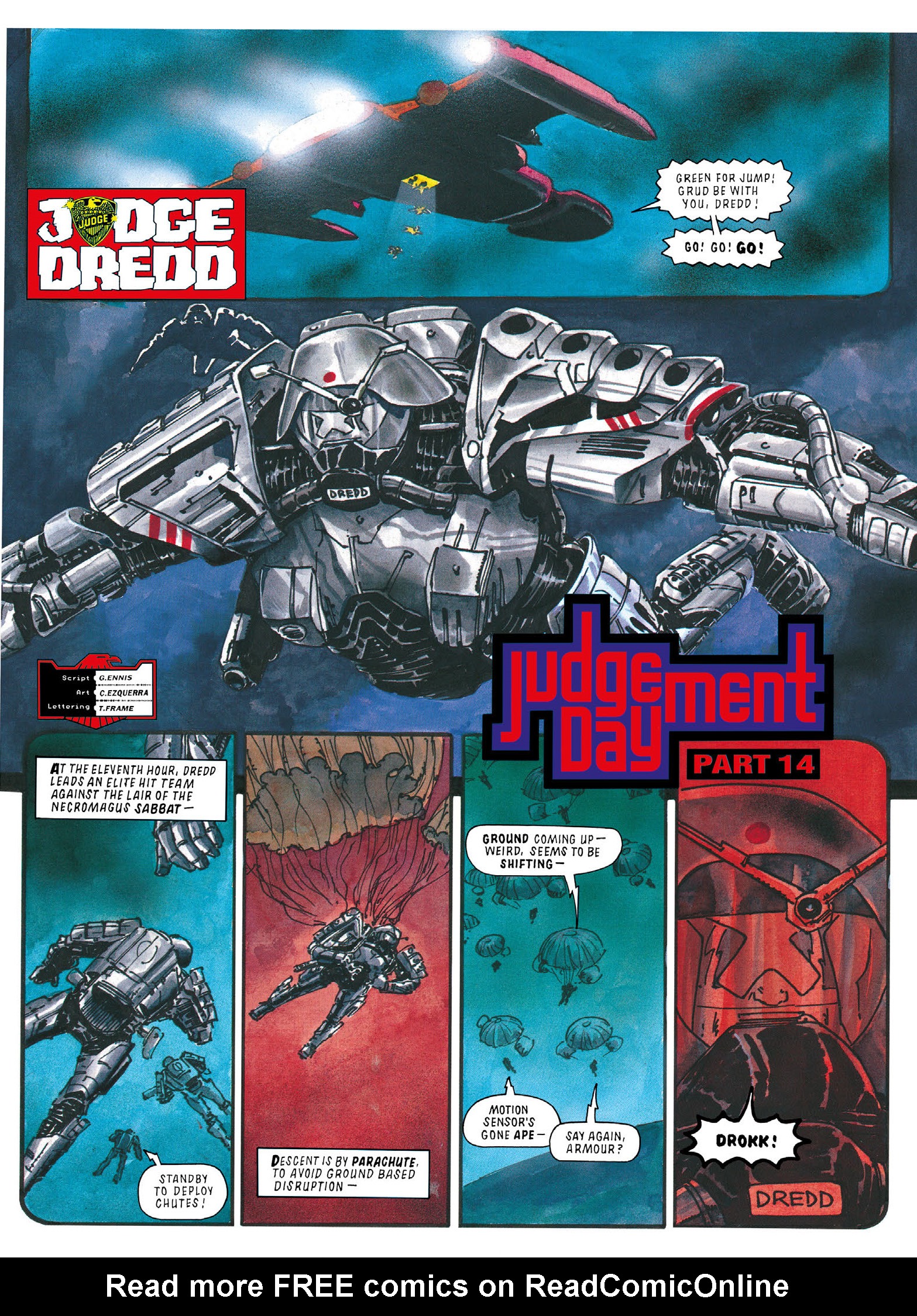 Read online Essential Judge Dredd: Judgement Day comic -  Issue # TPB - 103