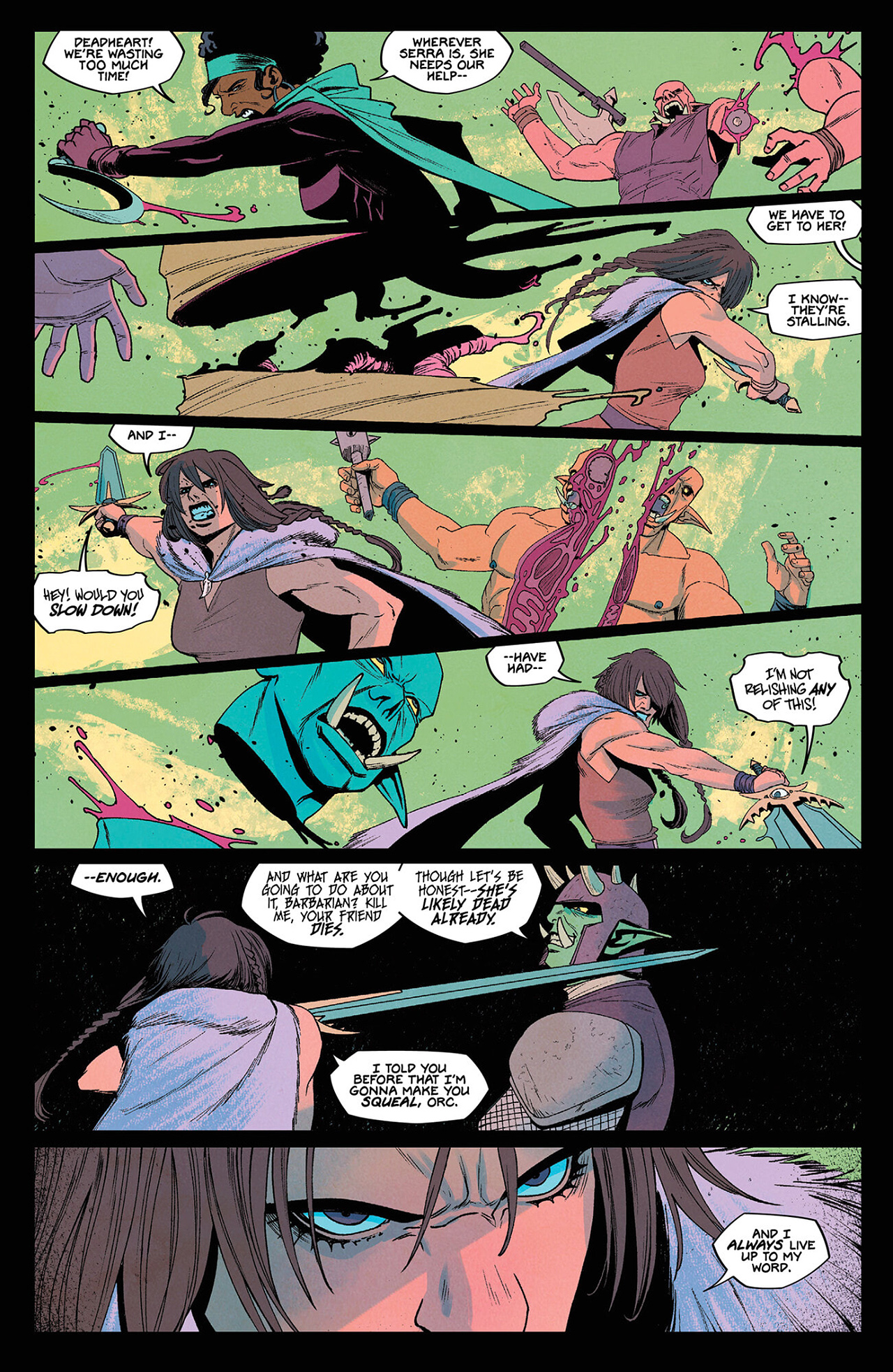 Read online Queen of Swords: A Barbaric Story comic -  Issue #3 - 12