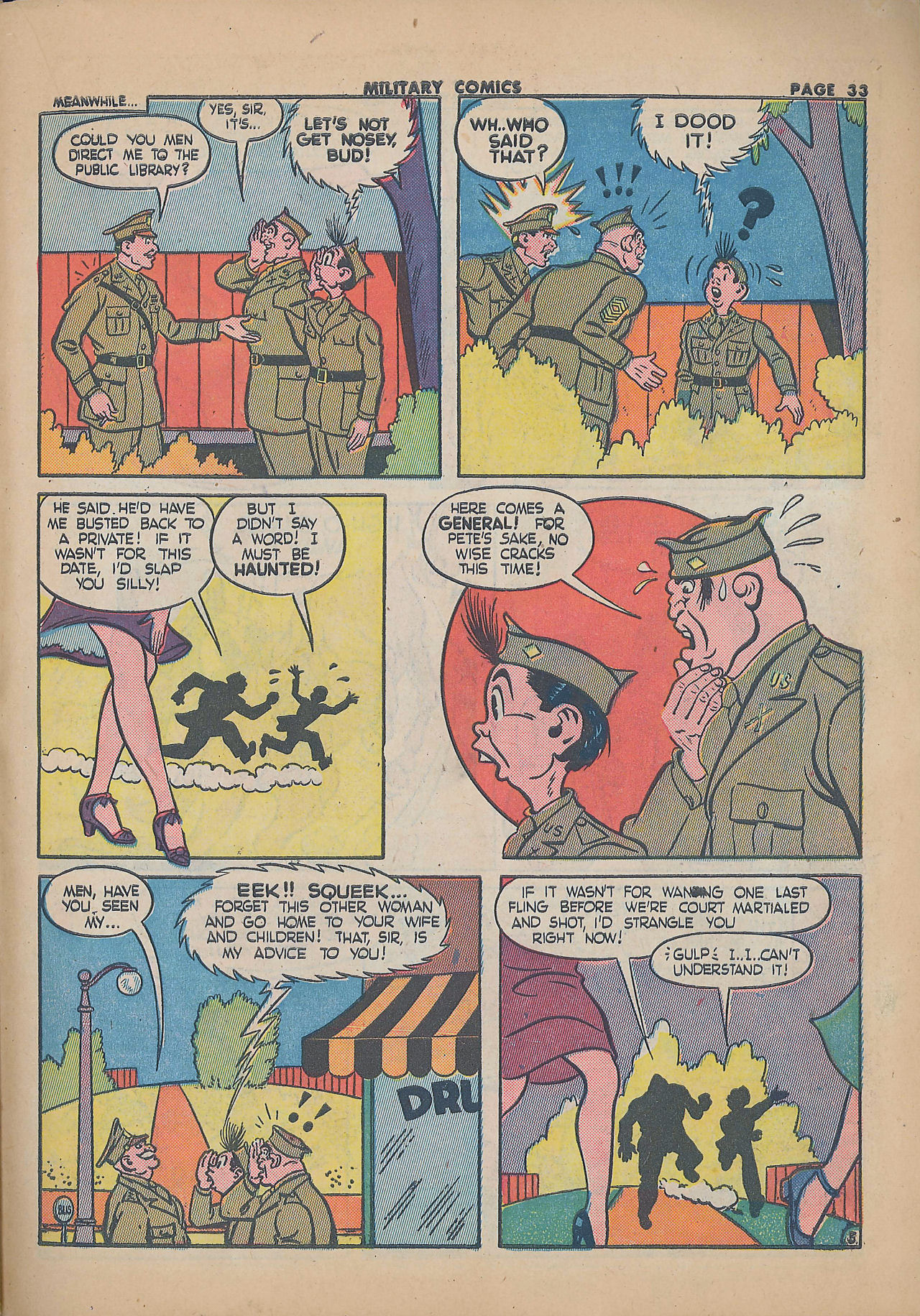 Read online Military Comics comic -  Issue #25 - 35