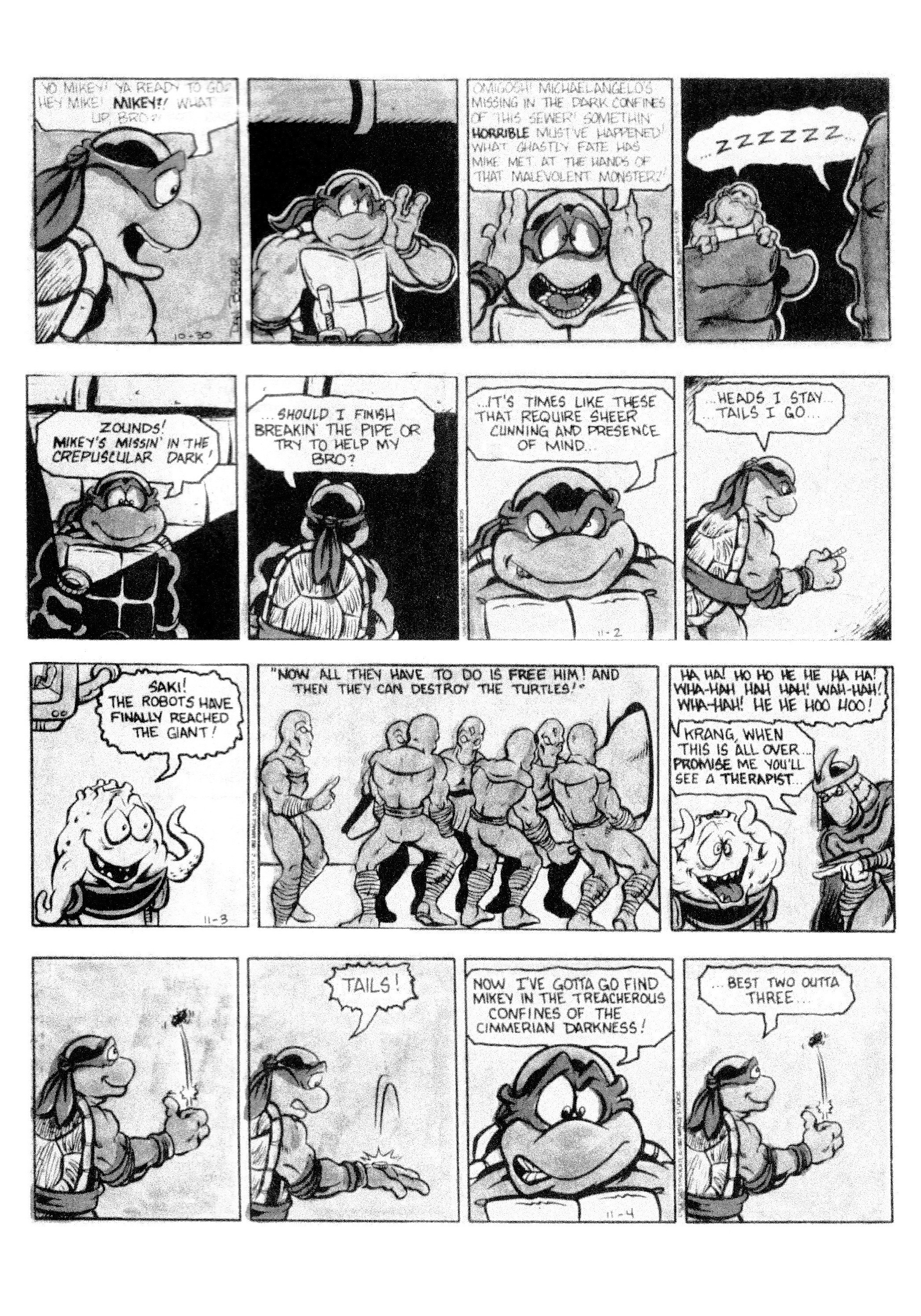 Read online Teenage Mutant Ninja Turtles: Complete Newspaper Daily Comic Strip Collection comic -  Issue # TPB 2 (Part 2) - 40