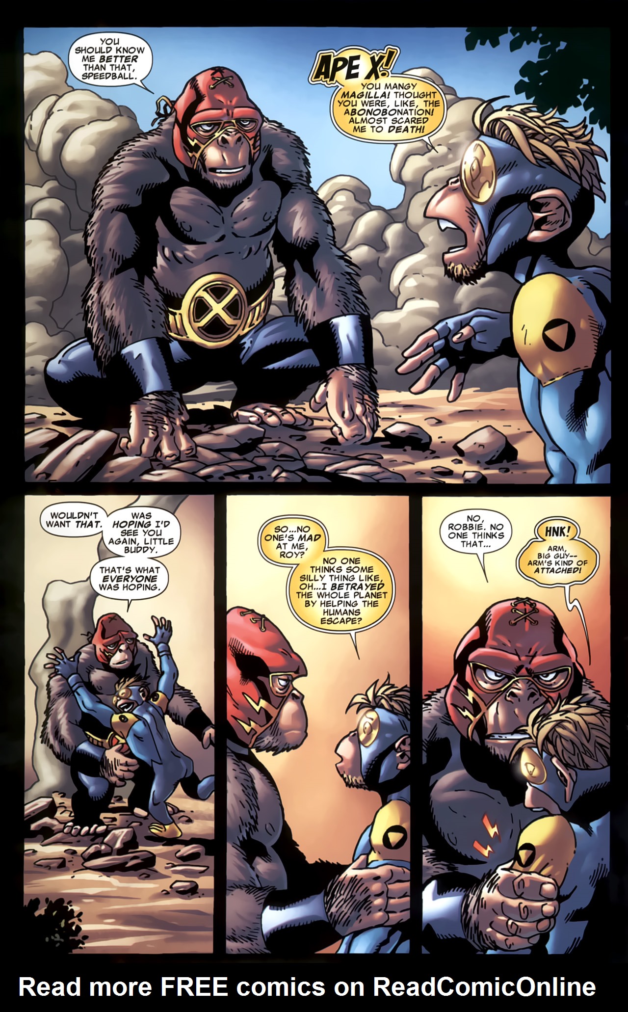 Read online Marvel Apes: Speedball Special comic -  Issue # Full - 5