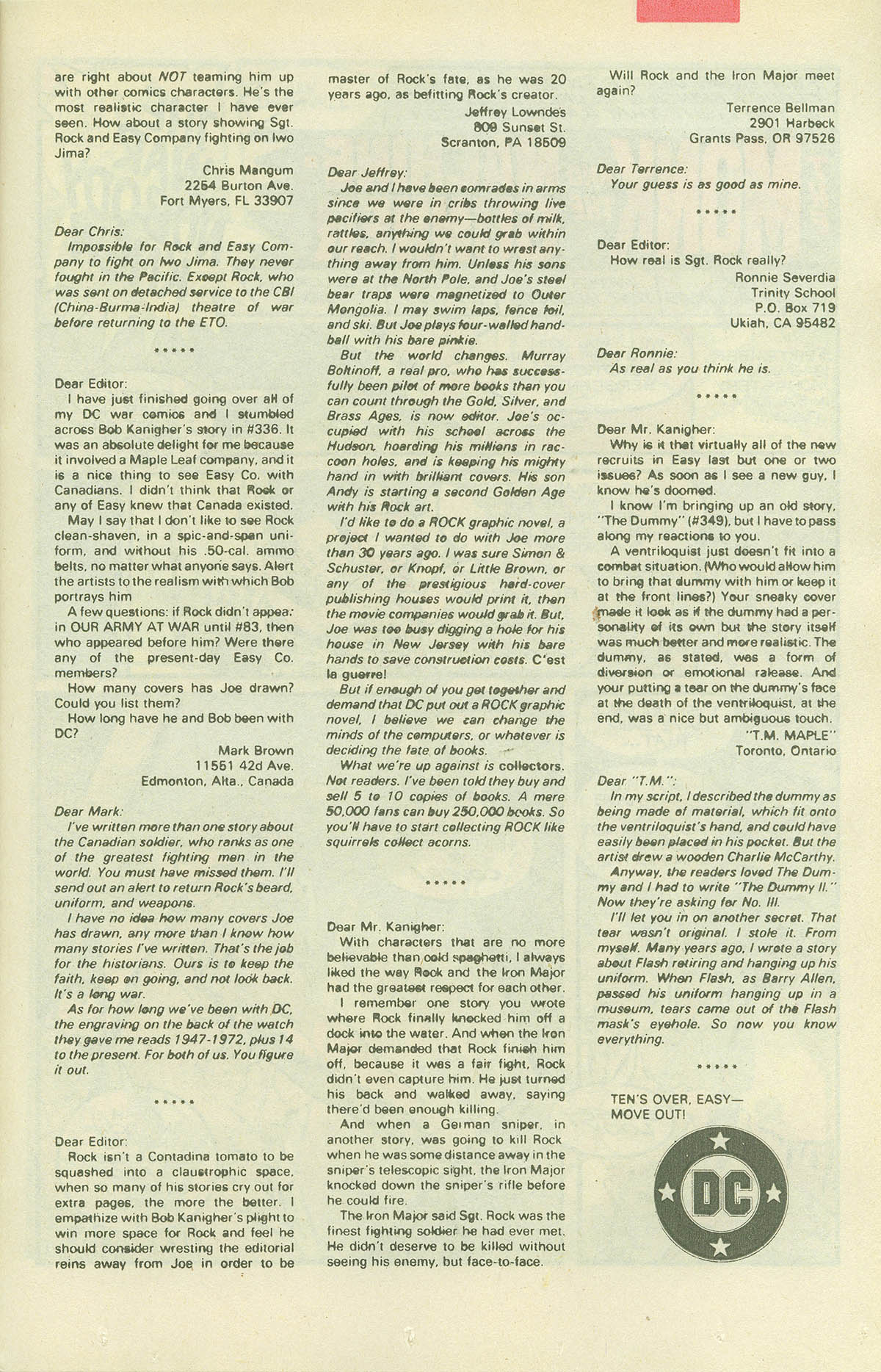 Read online Sgt. Rock comic -  Issue #416 - 24