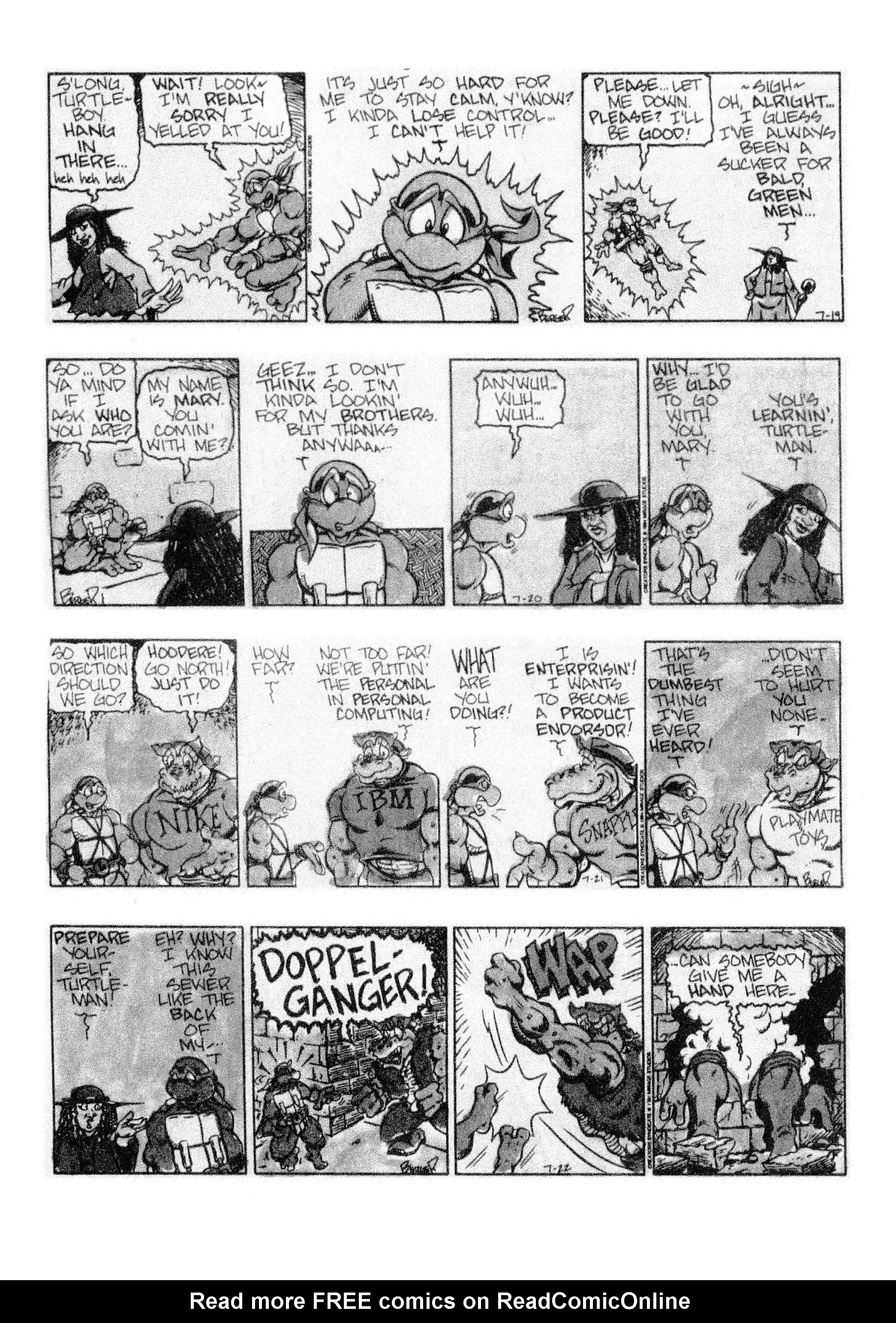 Read online Teenage Mutant Ninja Turtles: Complete Newspaper Daily Comic Strip Collection comic -  Issue # TPB 3 (Part 1) - 39