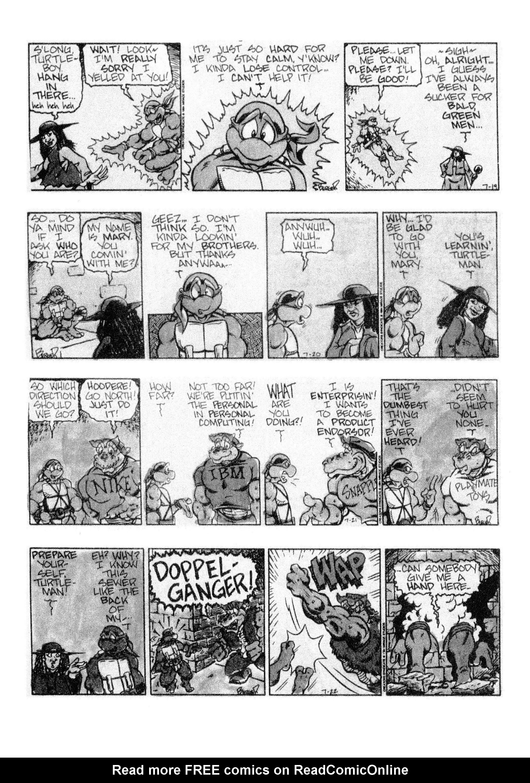 Read online Teenage Mutant Ninja Turtles: Complete Newspaper Daily Comic Strip Collection comic -  Issue # TPB 3 (Part 1) - 39