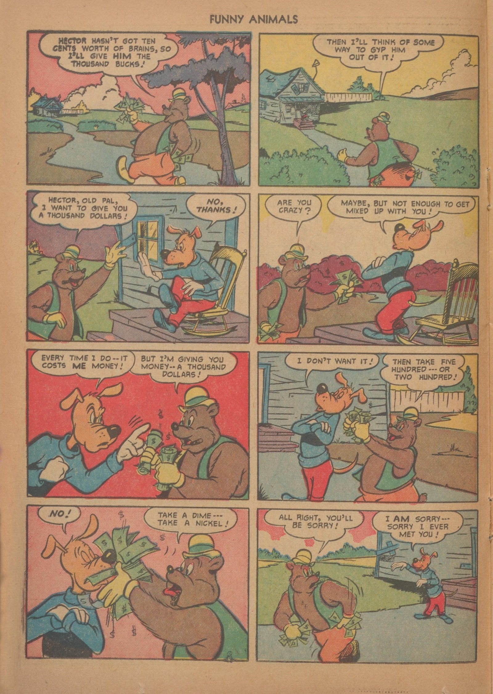 Read online Fawcett's Funny Animals comic -  Issue #70 - 14