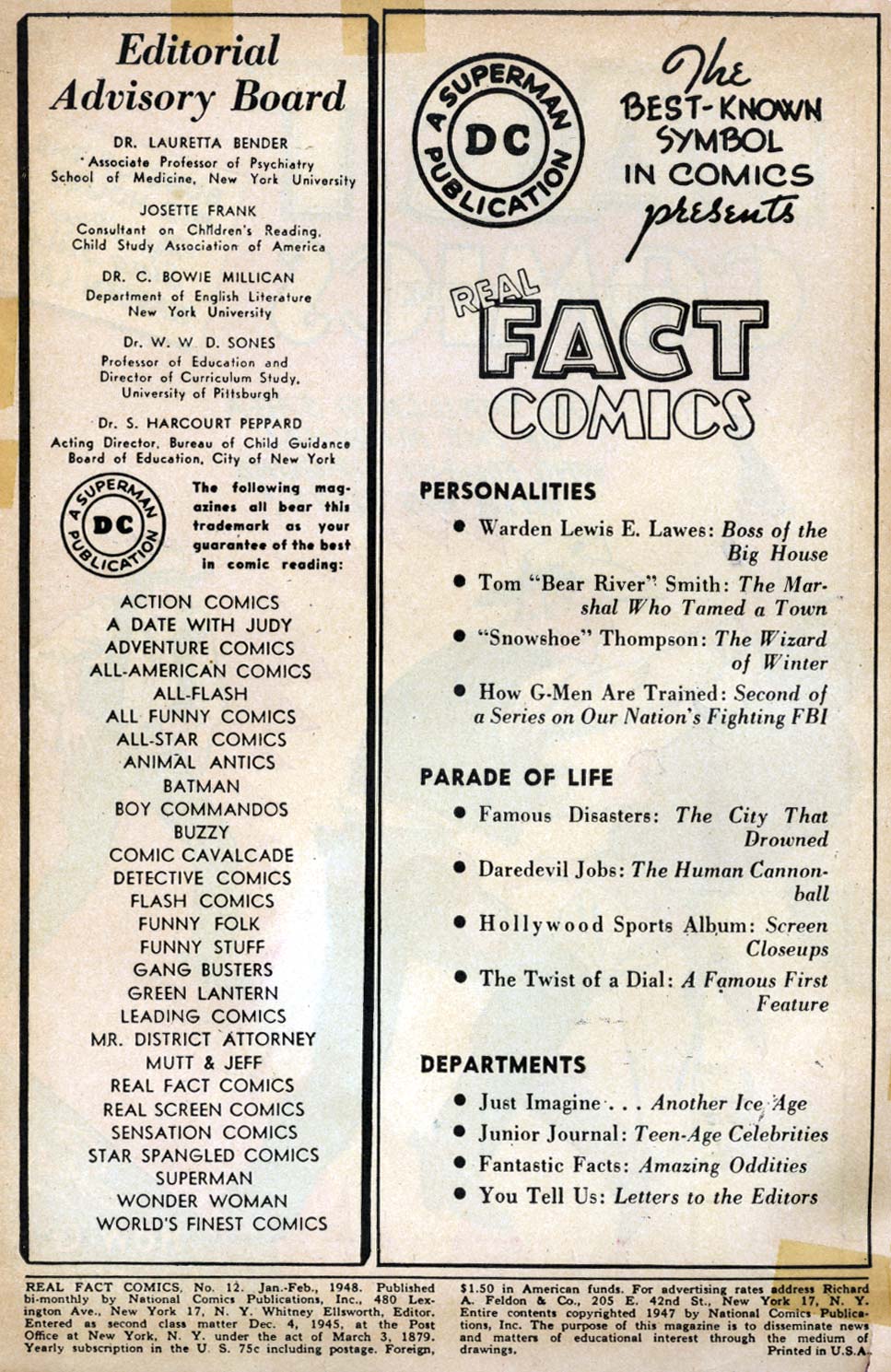 Read online Real Fact Comics comic -  Issue #12 - 2