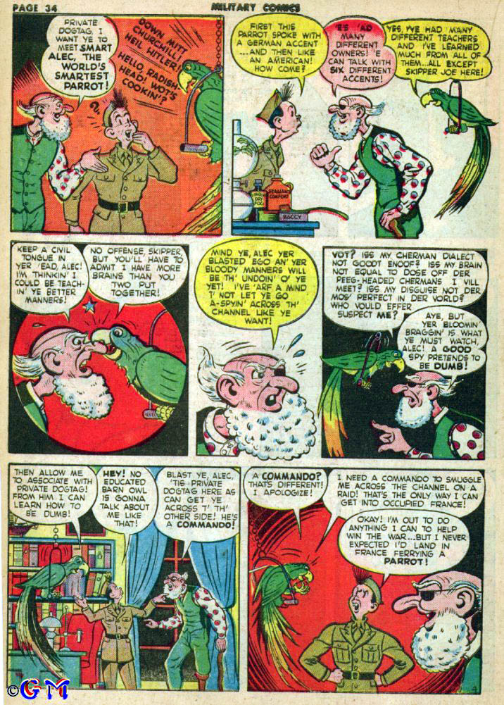 Read online Military Comics comic -  Issue #23 - 36