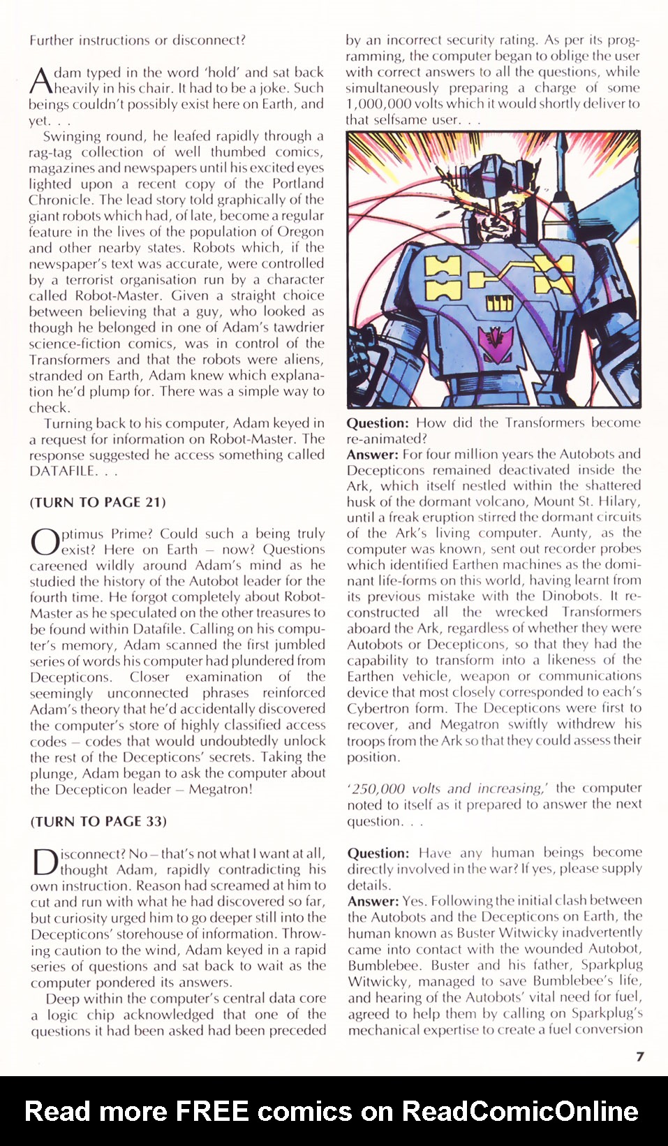 Read online The Transformers Annual comic -  Issue #1986 - 6