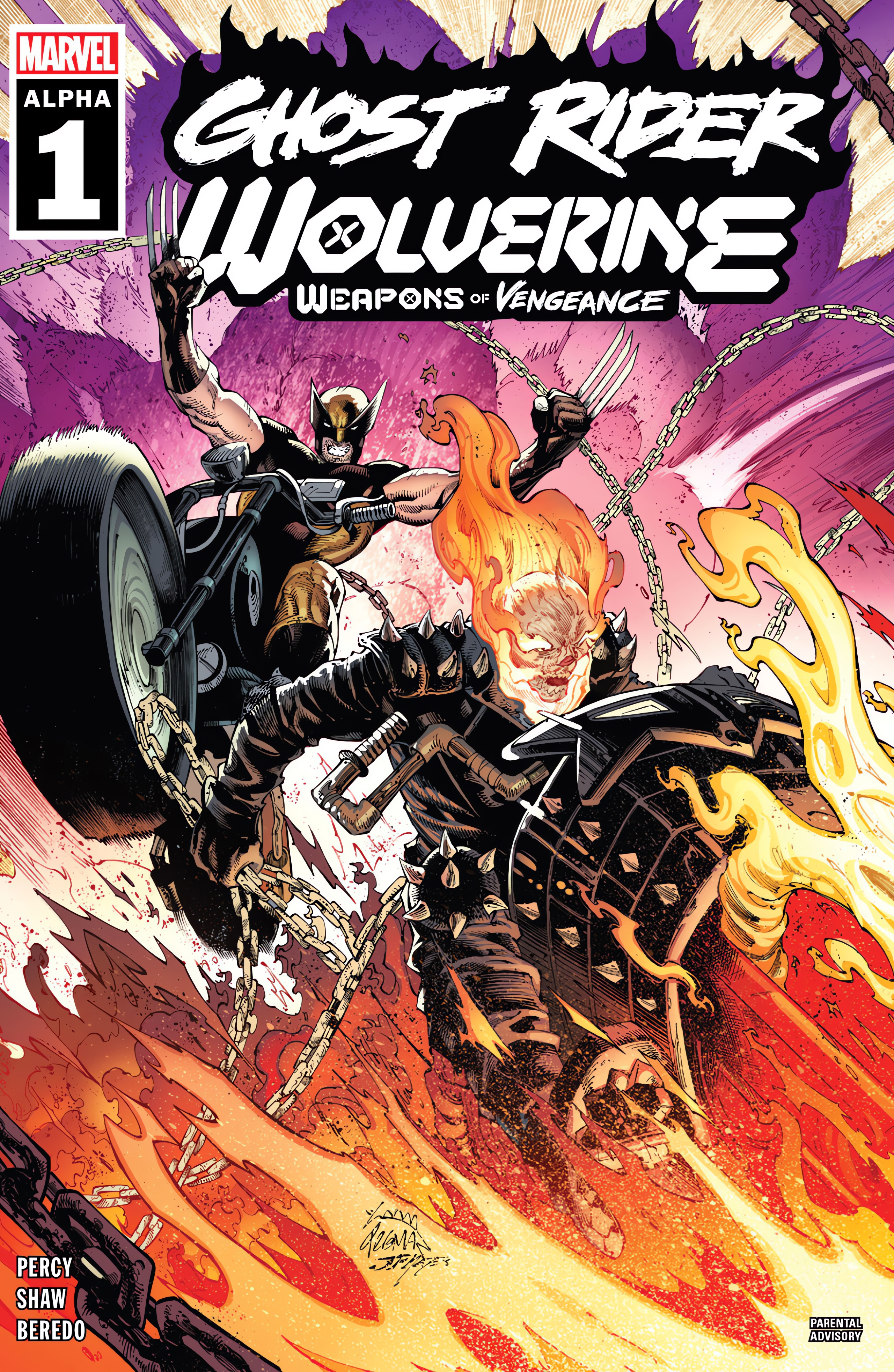 Read online Ghost Rider / Wolverine: Weapons of Vengeance – Alpha comic -  Issue #1 - 1