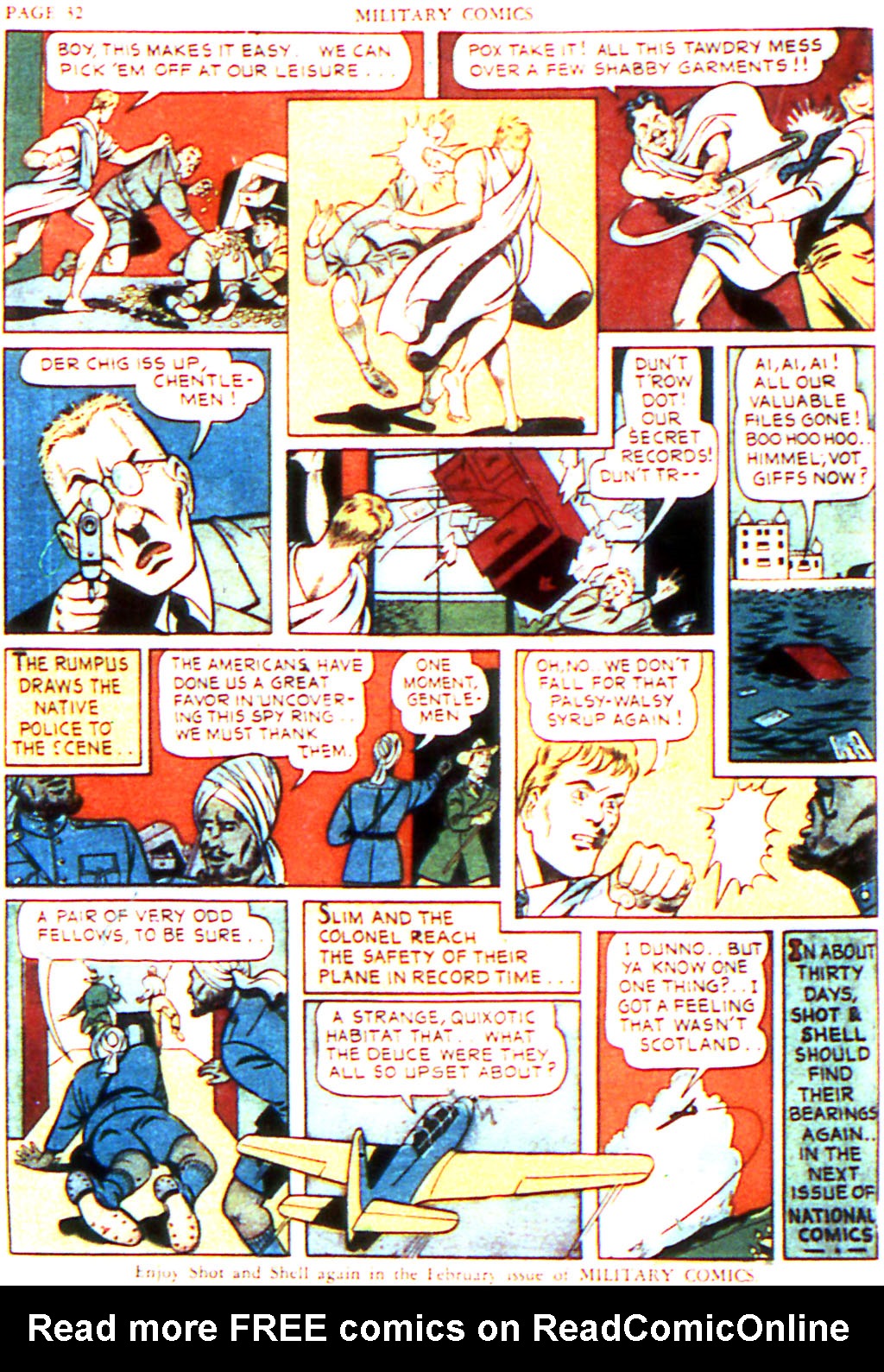 Read online Military Comics comic -  Issue #6 - 34