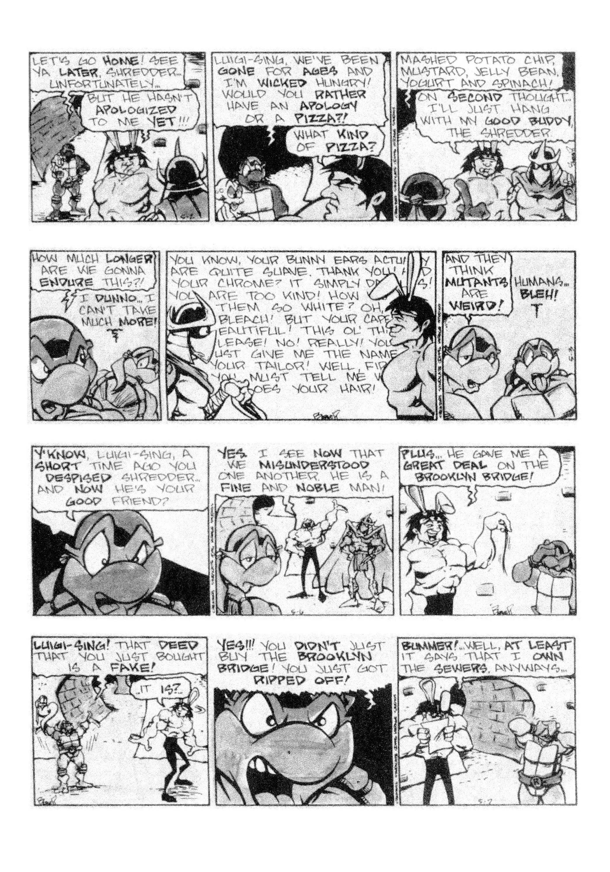 Read online Teenage Mutant Ninja Turtles: Complete Newspaper Daily Comic Strip Collection comic -  Issue # TPB 3 (Part 2) - 57