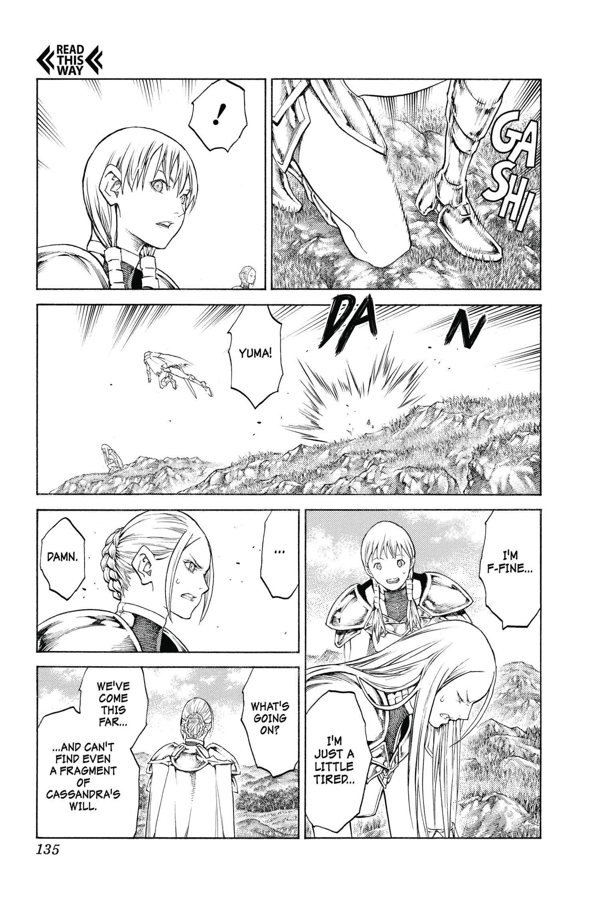 Read online Claymore comic -  Issue #24 - 124