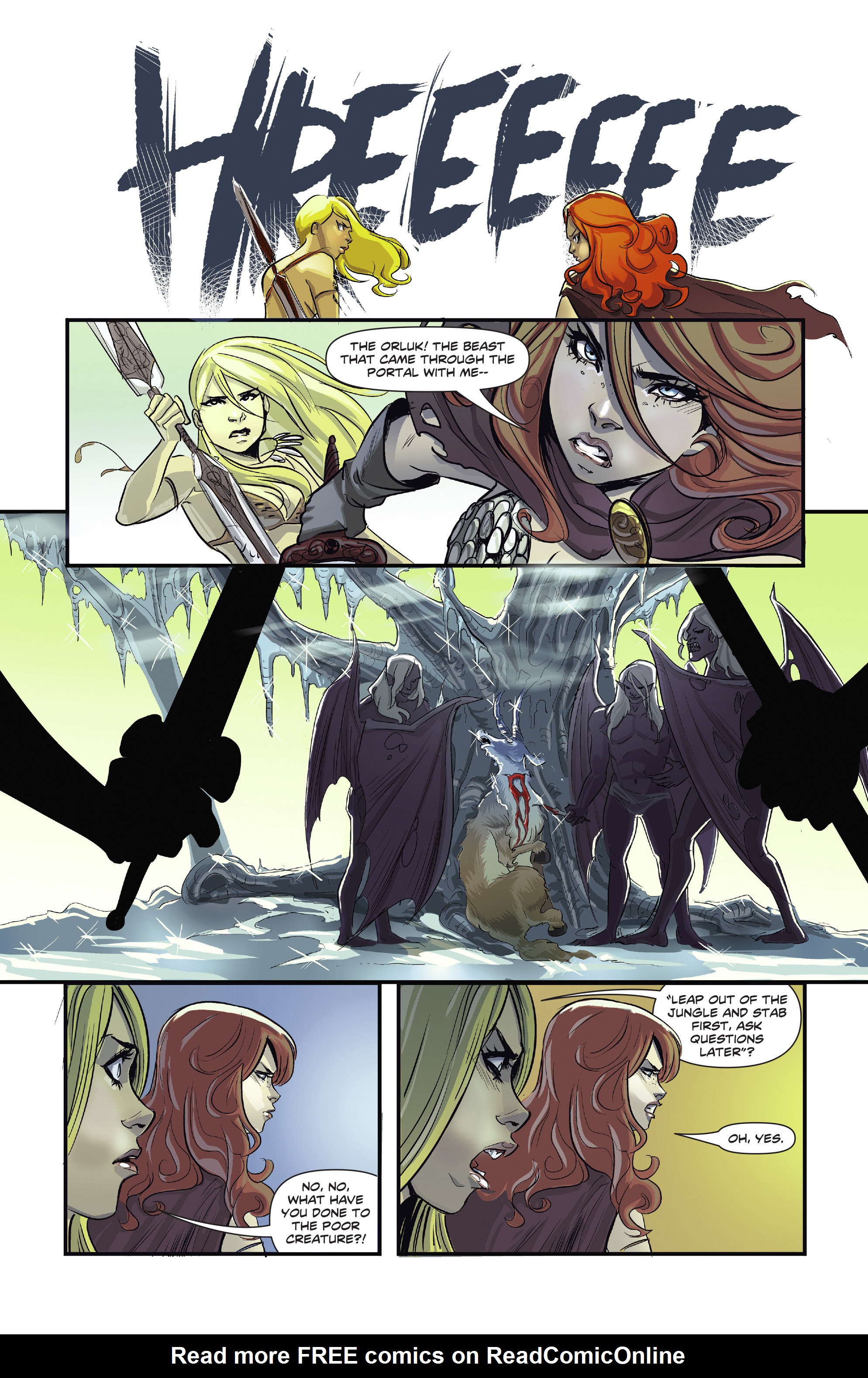 Read online Swords of Sorrow: Red Sonja & Jungle Girl comic -  Issue #1 - 14