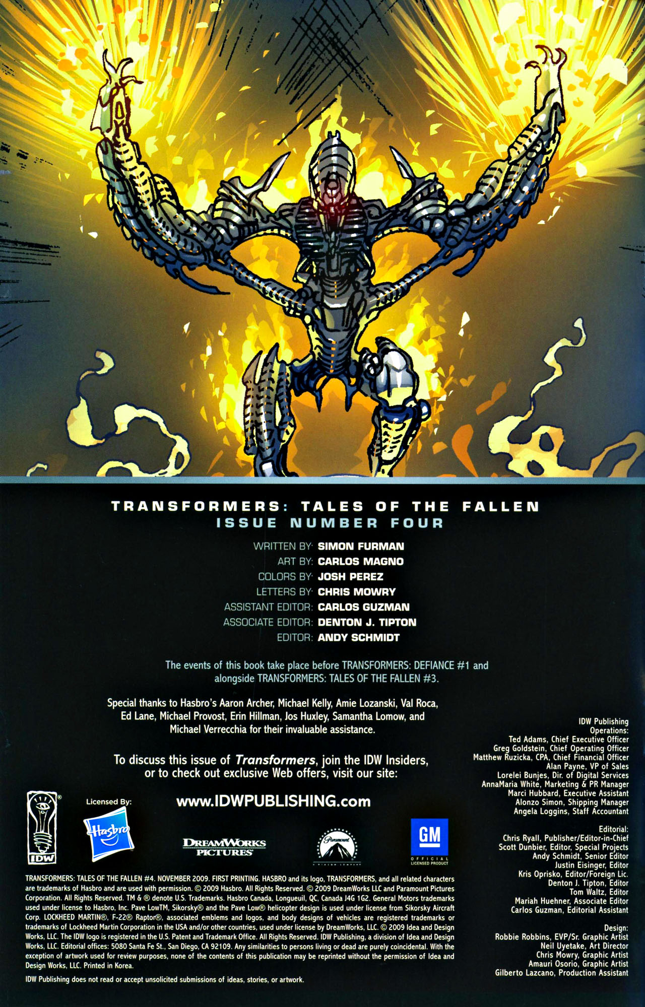 Read online Transformers: Tales of The Fallen comic -  Issue #4 - 2