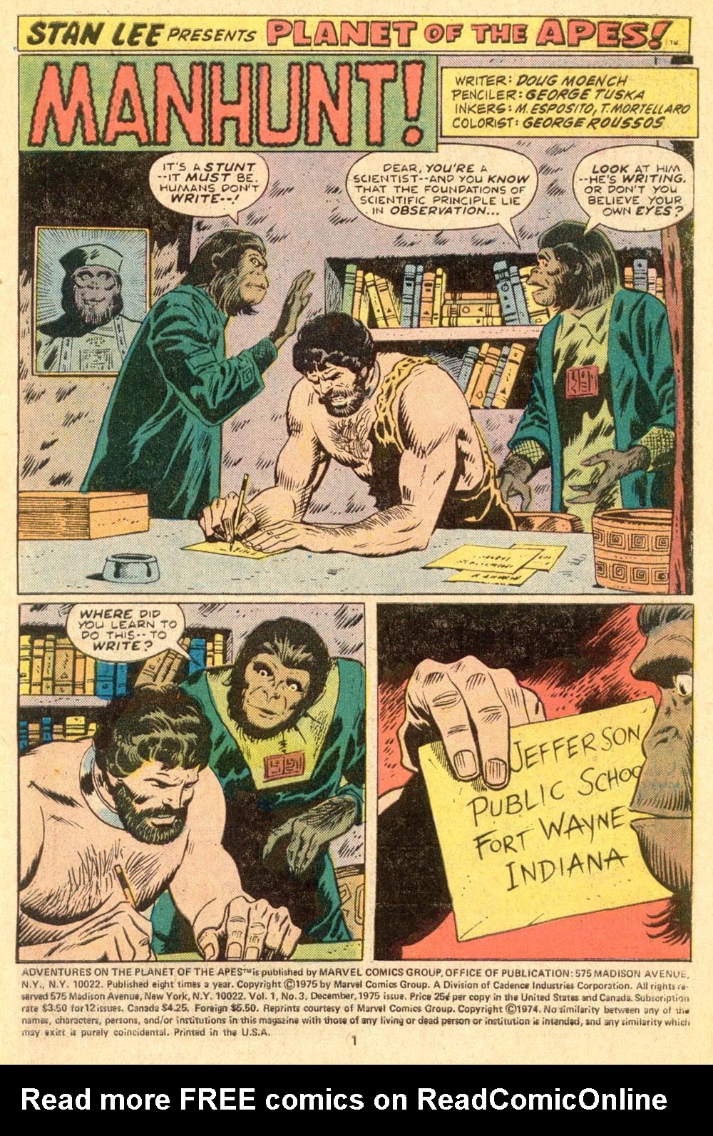 Read online Adventures on the Planet of the Apes comic -  Issue #3 - 2