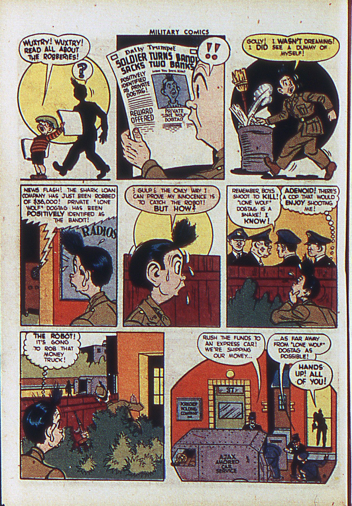 Read online Military Comics comic -  Issue #27 - 35