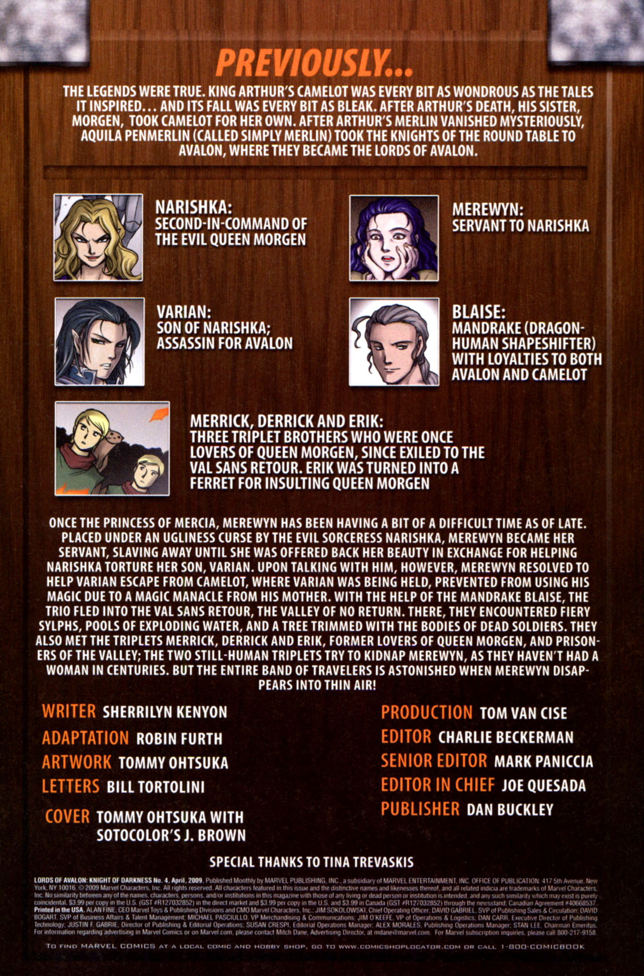 Read online Lords of Avalon: Knight of Darkness comic -  Issue #4 - 2