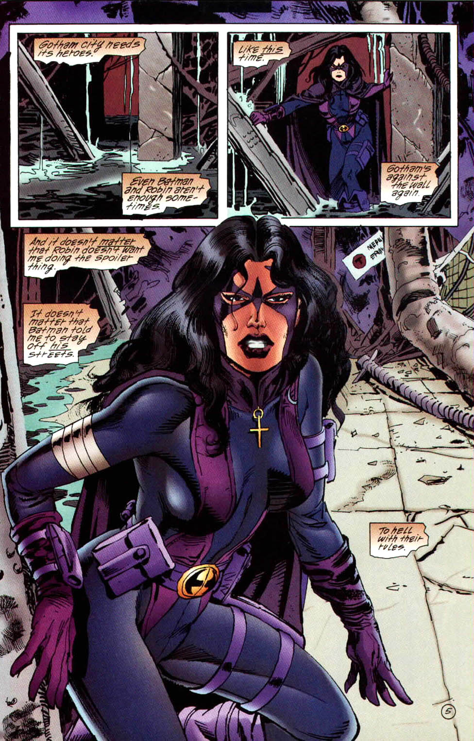 Read online Batman: Spoiler/Huntress: Blunt Trauma comic -  Issue # Full - 6