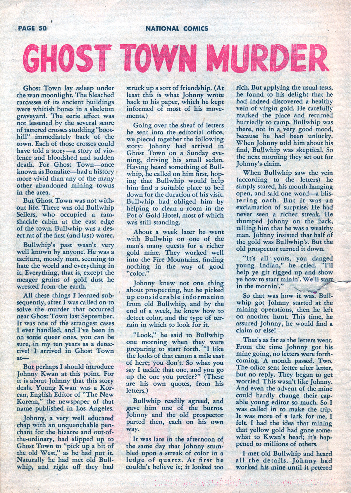 Read online National Comics comic -  Issue #25 - 52