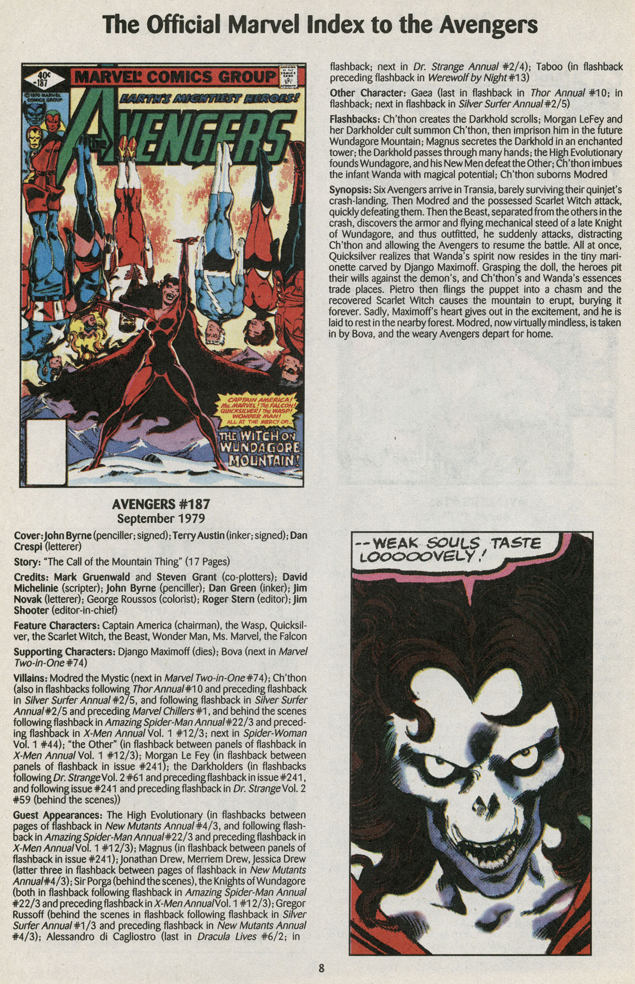 Read online The Official Marvel Index to the Avengers comic -  Issue #4 - 10