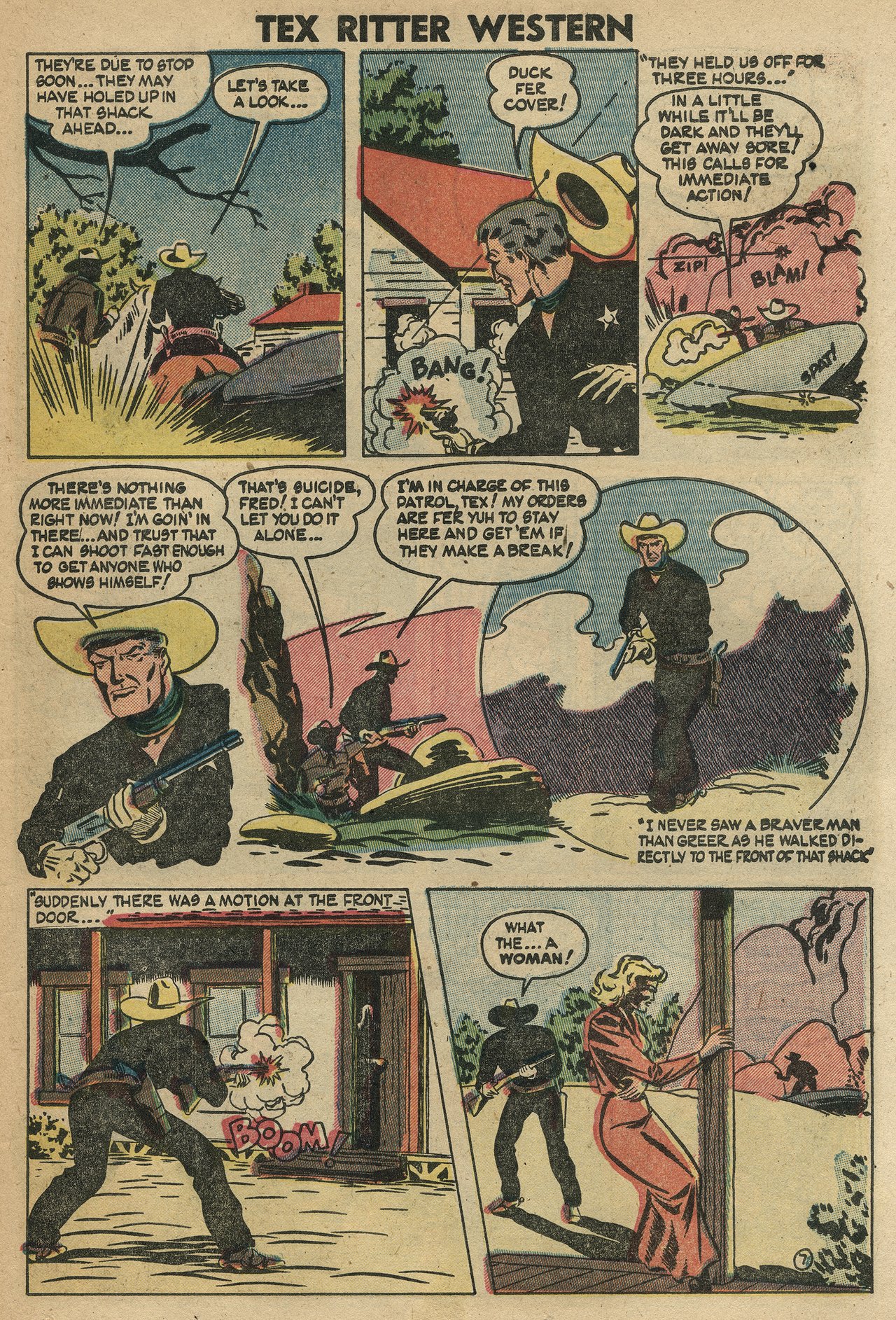 Read online Tex Ritter Western comic -  Issue #21 - 23