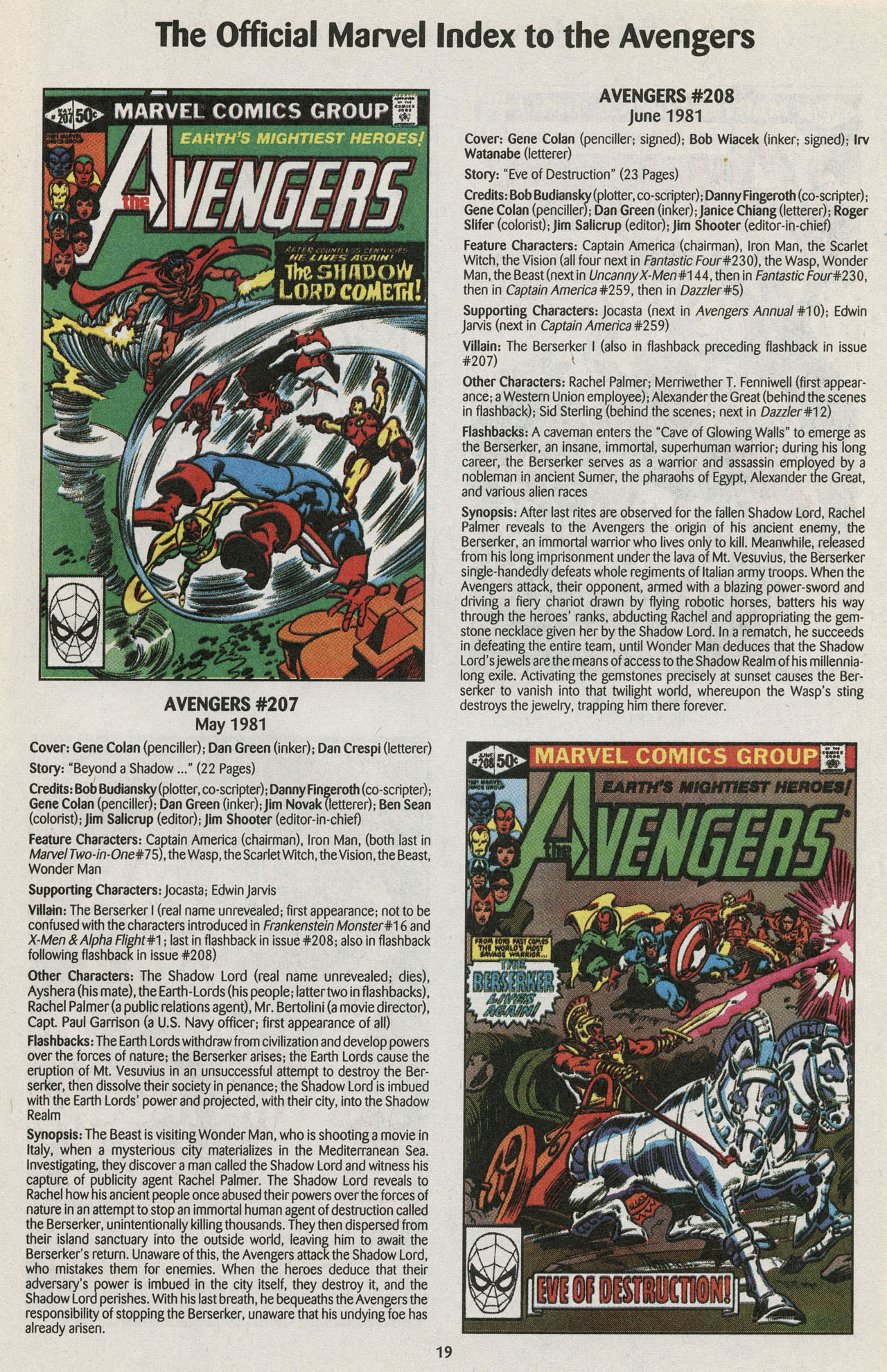 Read online The Official Marvel Index to the Avengers comic -  Issue #4 - 21